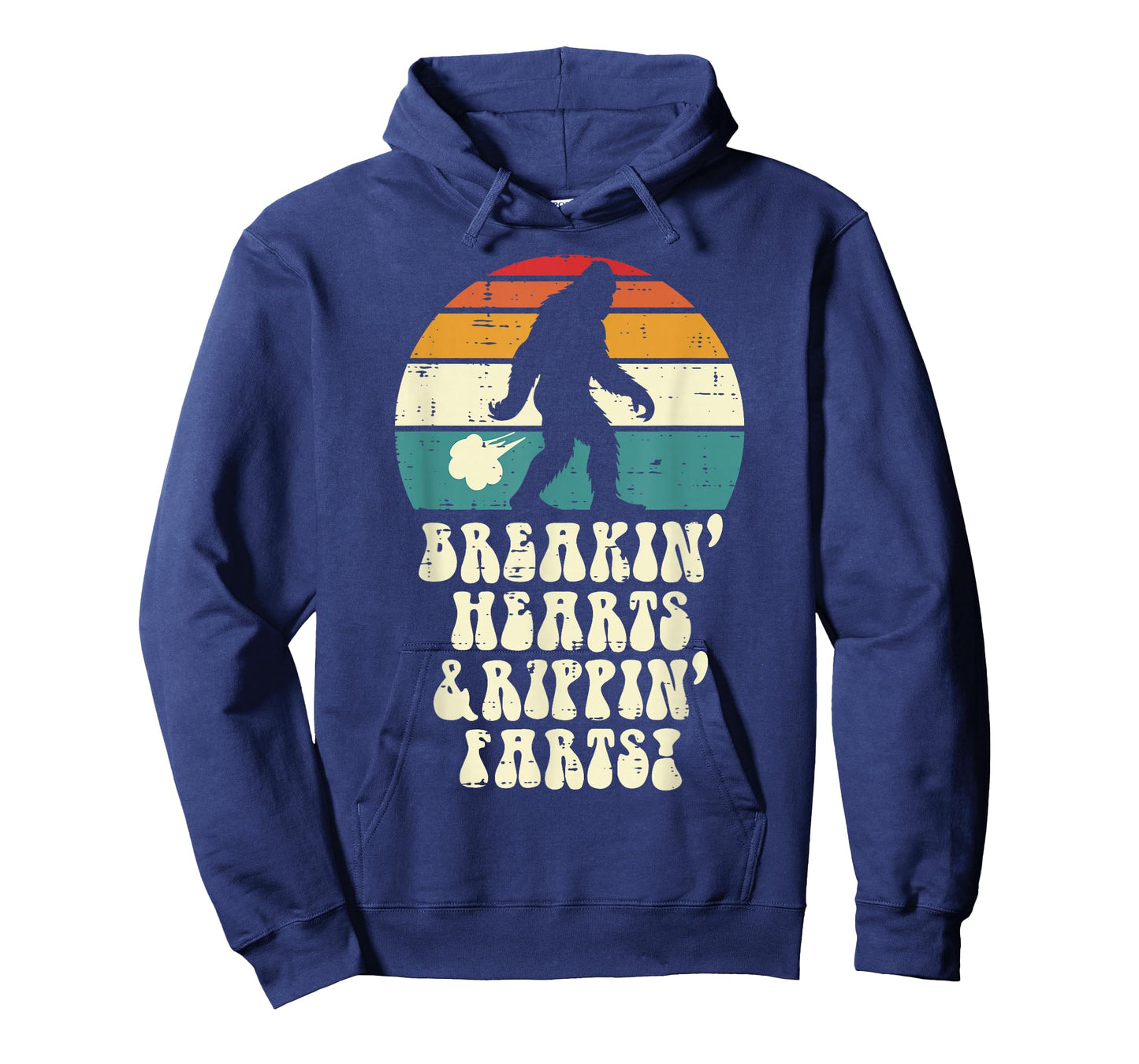 Bigfoot Breakin Hearts Rippin Farts Sasquatch Men Women Kids T-Shirt