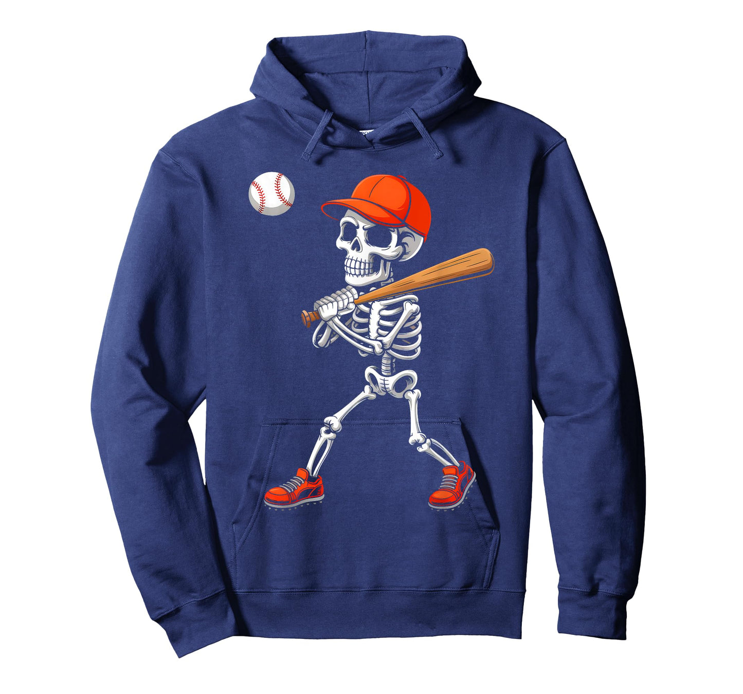 Funny Skeleton Baseball Halloween Costume Men Boys Kids T-Shirt
