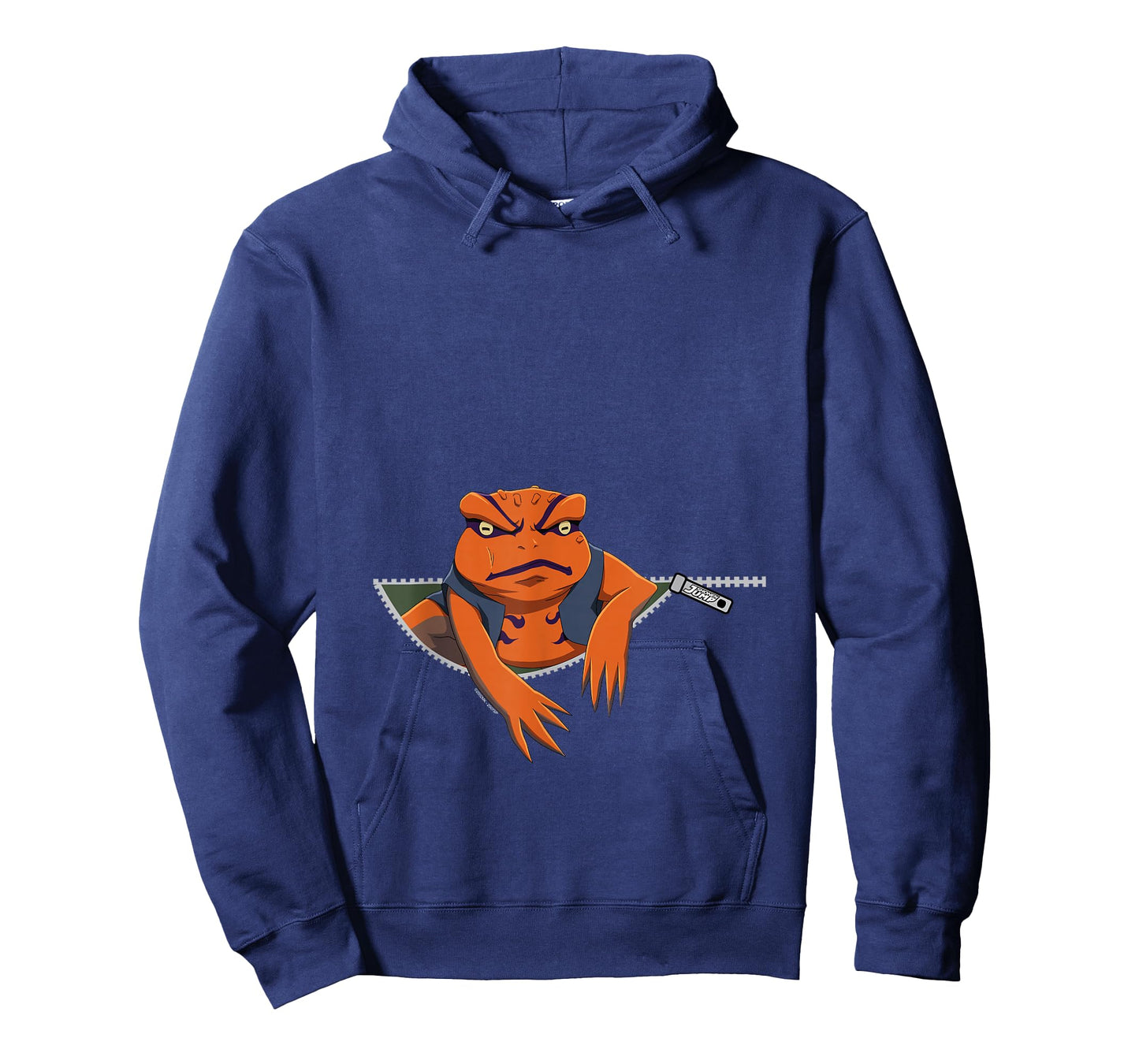 Naruto Shippuden Gamakichi Toad in Zipper Anime T-Shirt