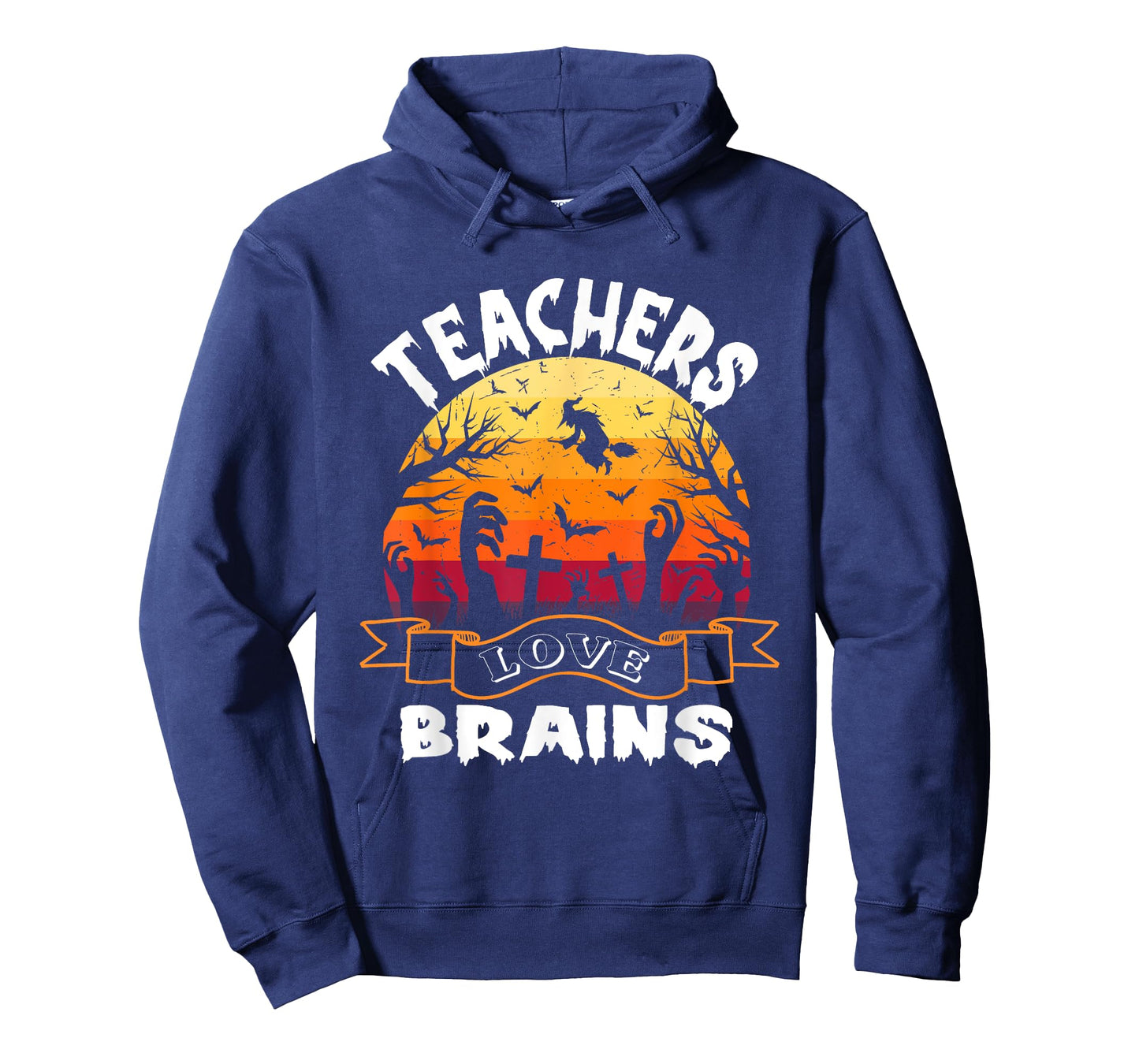 Teachers Love Brains Halloween Teacher Zombies Spooky tee T-Shirt