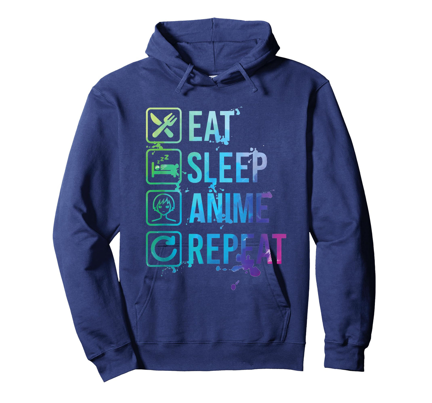 Anime Eat Sleep Repeat Watercolor Gift T-Shirt