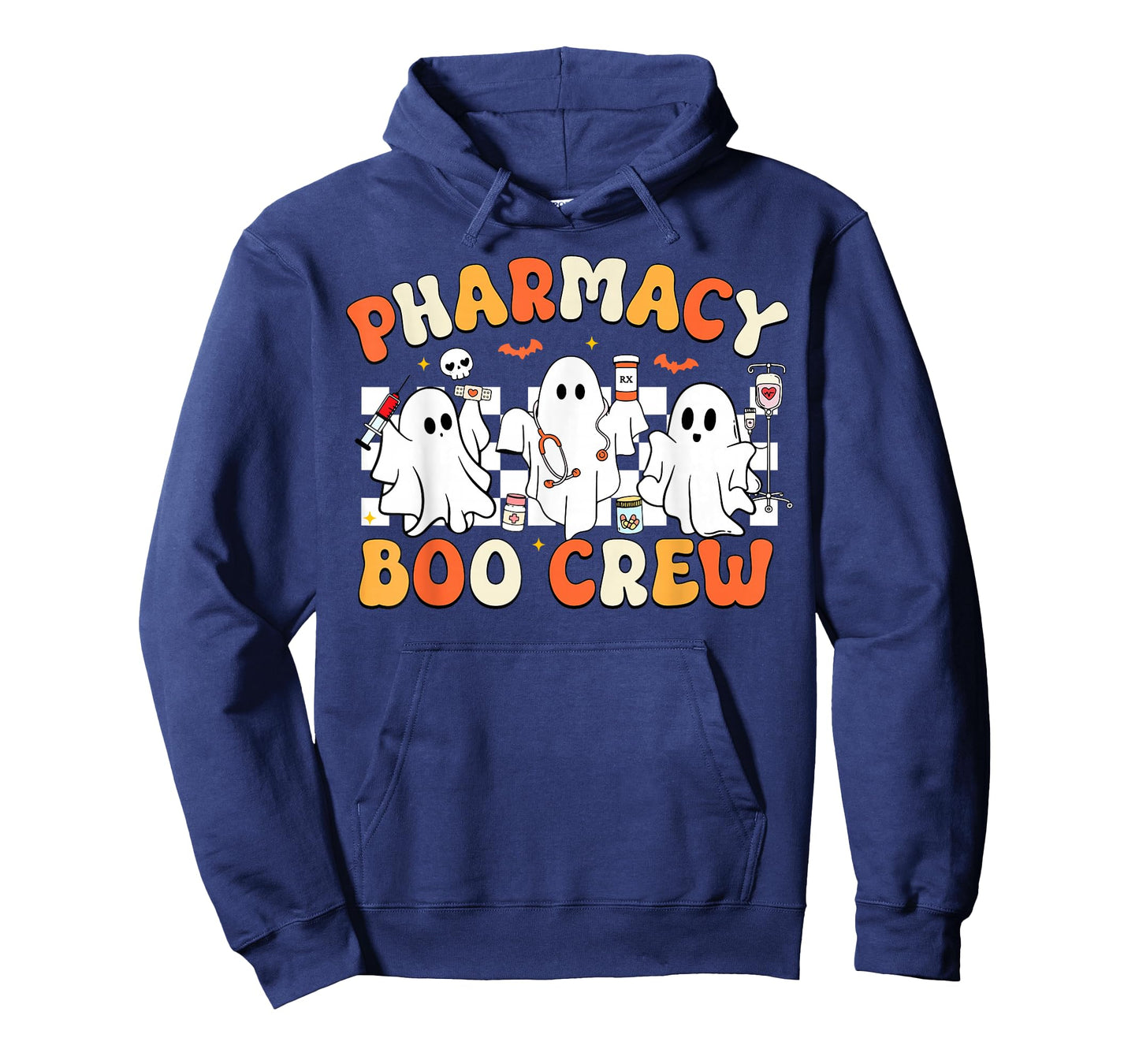 Retro Pharmacy Boo Crew Ghost Pharmacist Tech Halloween T-Shirt