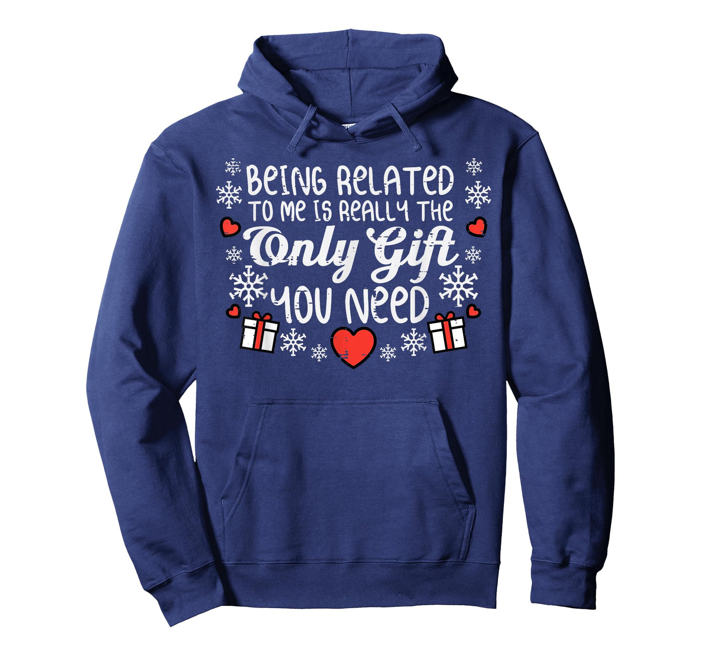 Being Related To Me Funny Christmas Men Women Kids Xmas T-Shirt