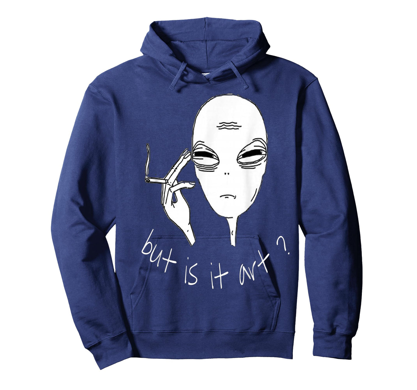Alien But Is It Art T-Shirt Funny Smoking Alien T-Shirt
