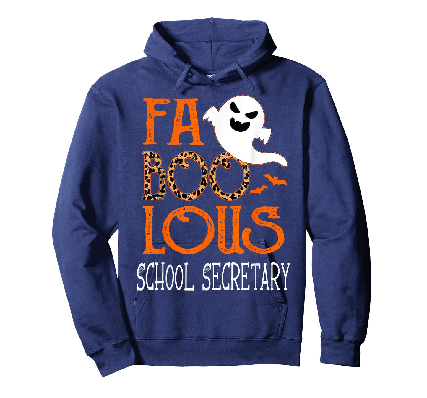 faboolous School Secretary on Halloween Party Funny Ghost T-Shirt