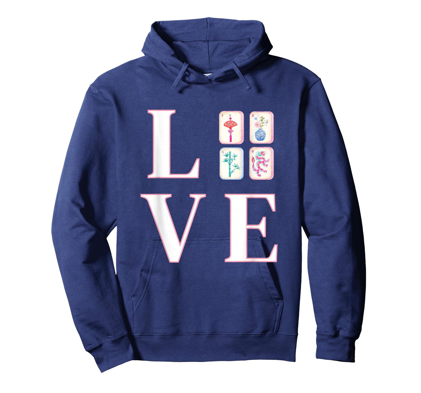 I Love Mahjong Tiles Mah Jongg Player Chinese Game T-Shirt