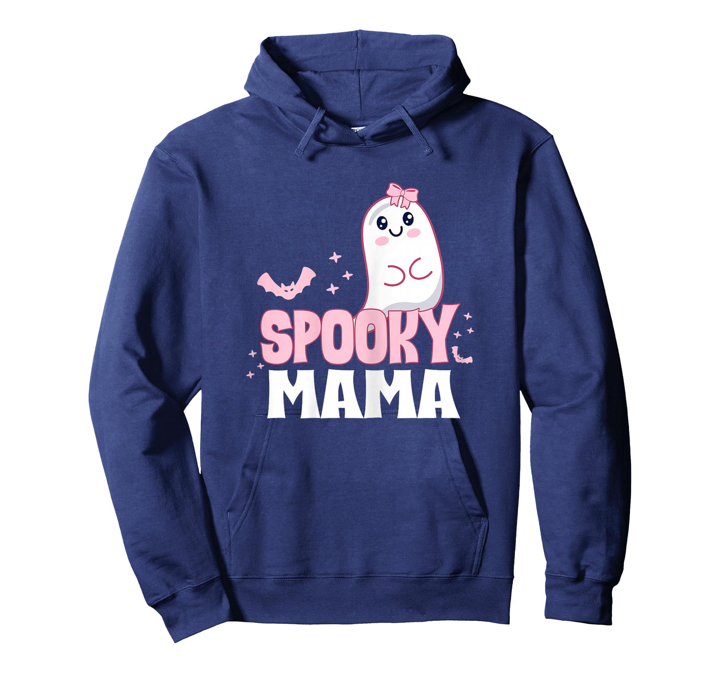 Spooky Mama Family Cute Pink White Ghost Boo Halloween T-Shirt