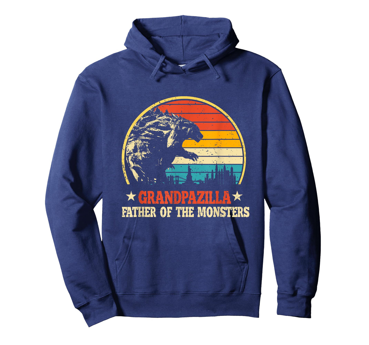 Grandpazilla Grandpa Of The Monsters Vintage Father's Day T-Shirt