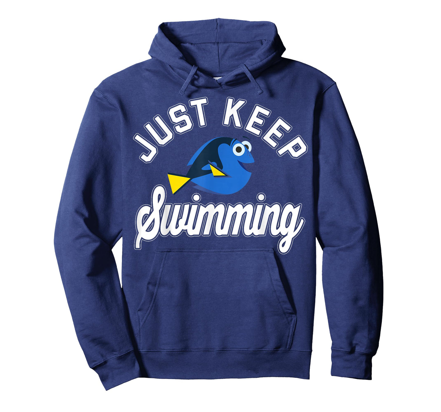 Disney Pixar Finding Dory Just Keep Swimming Collegiate Logo T-Shirt