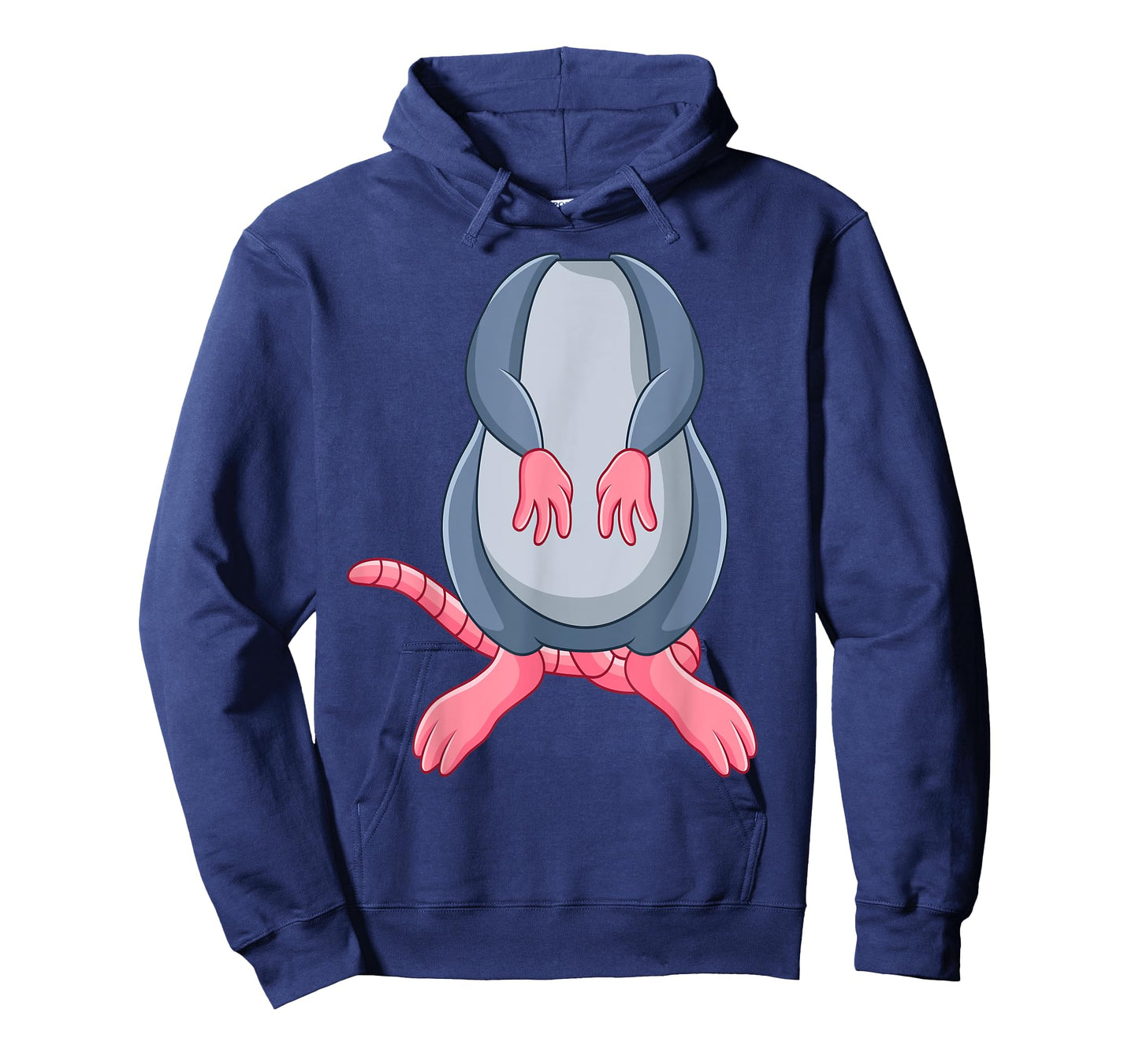 Funny Mouse Rat Body Headless Easy Halloween Costume T-Shirt