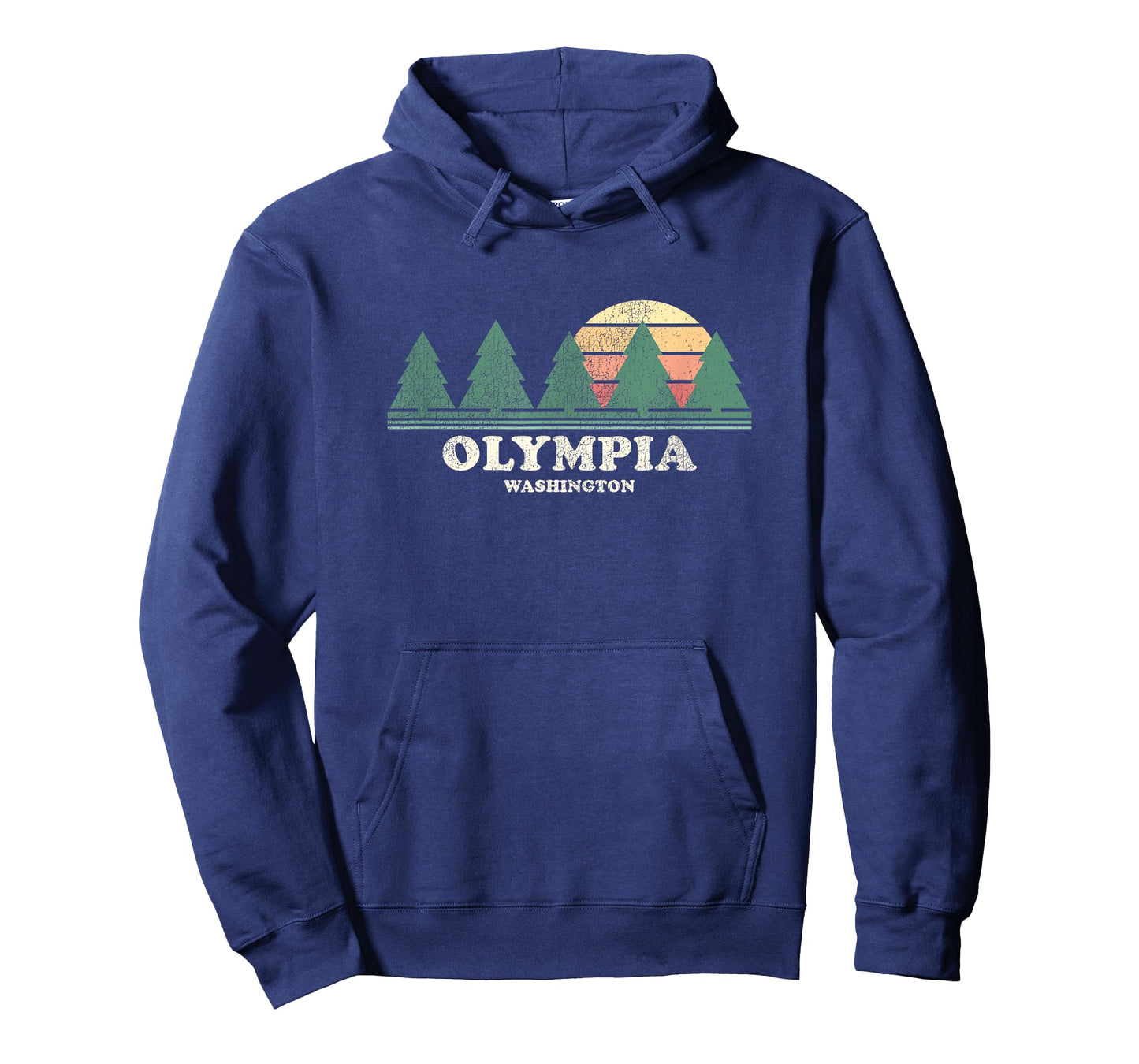 Olympia WA Vintage Throwback Tee Retro 70s Design T-Shirt