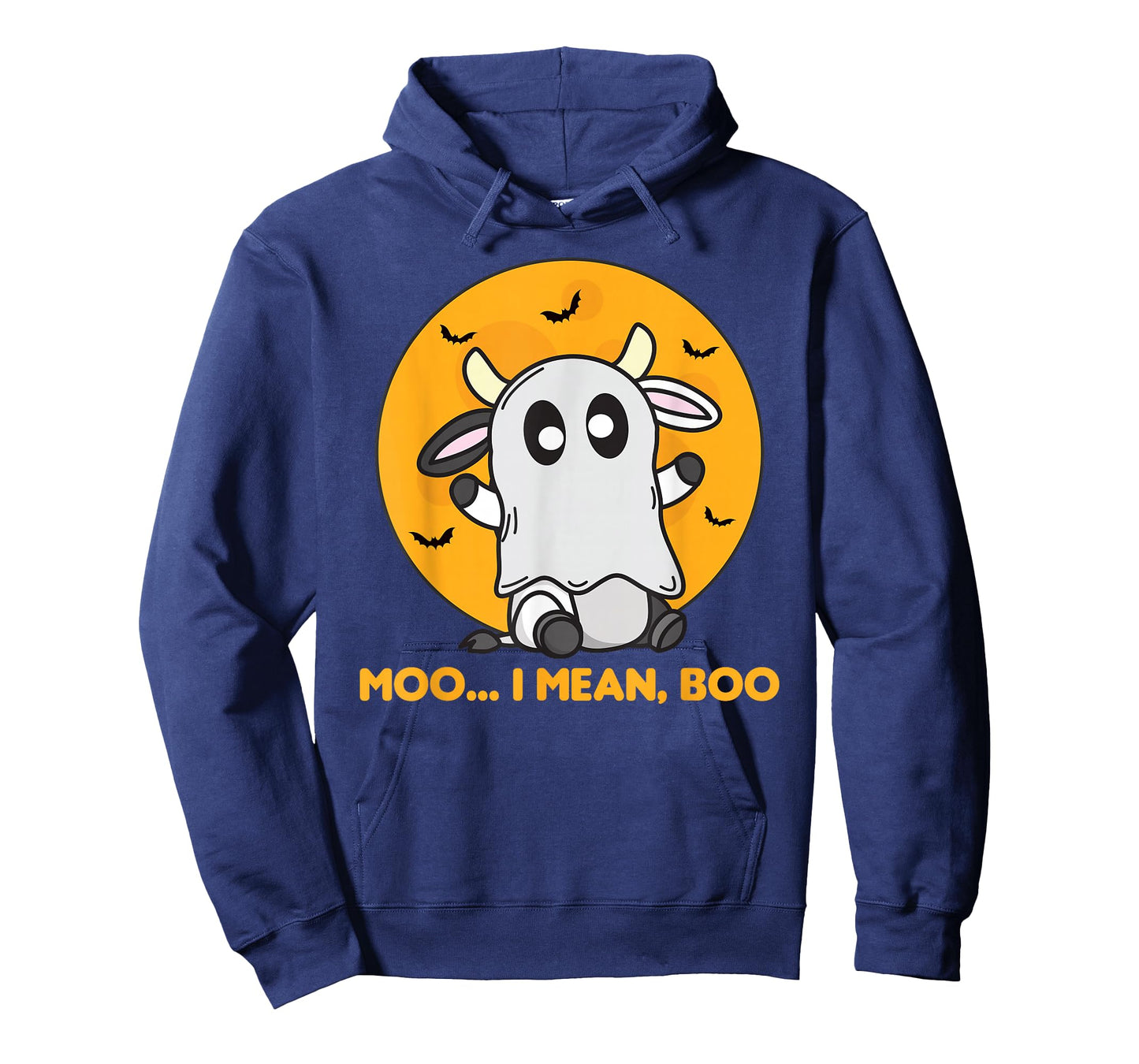 Cow Ghost Cute Kawaii Halloween Cows Moo I Mean Boo T-Shirt