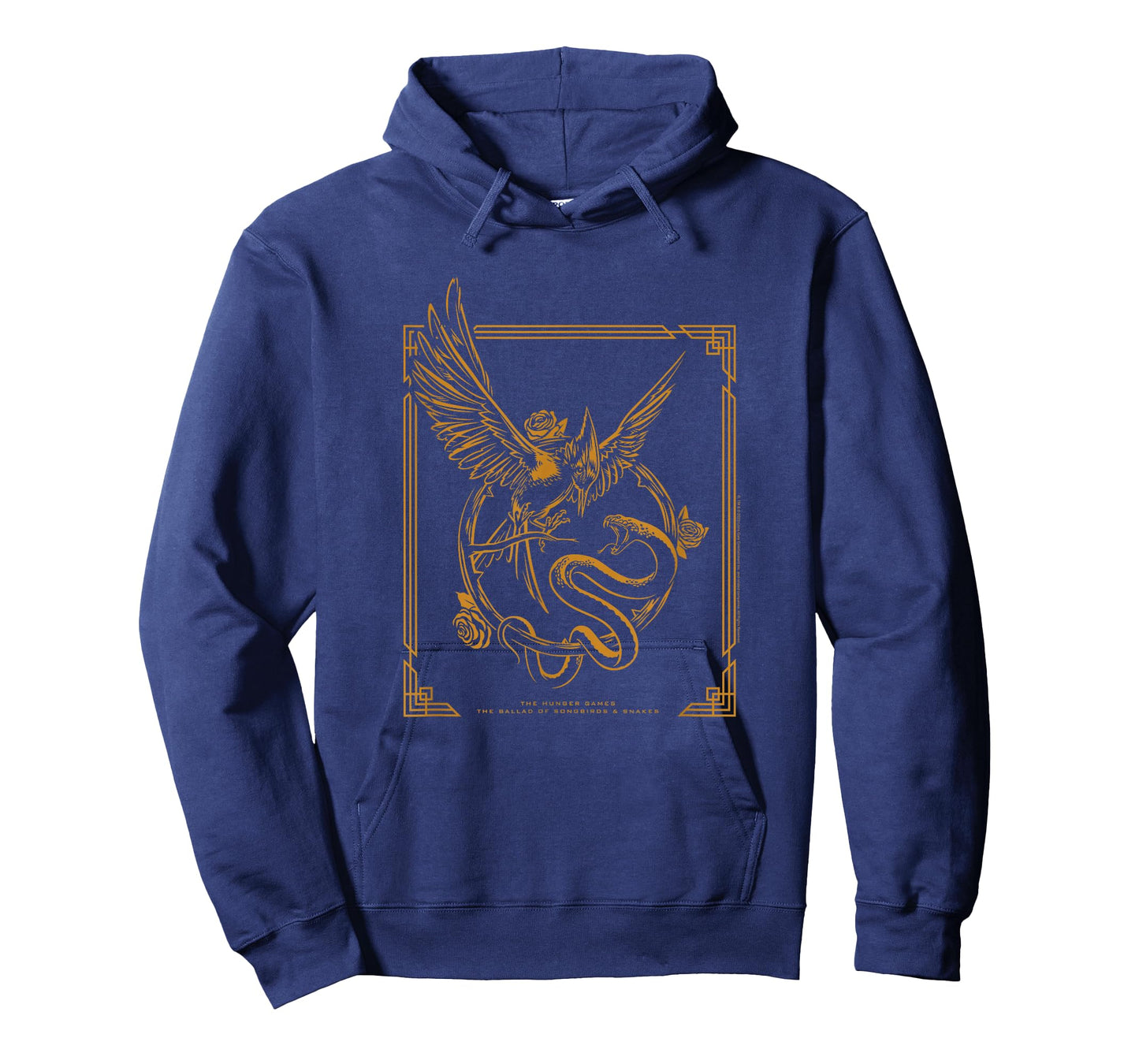 The Ballad of Songbirds and Snakes Framed Gold Keyart T-Shirt