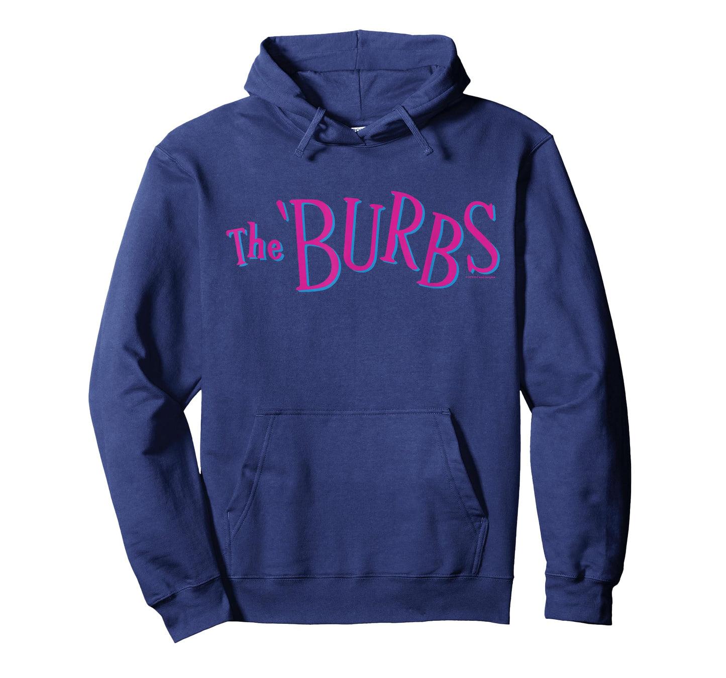The ’Burbs Pink and Blue Retro Logo T-Shirt