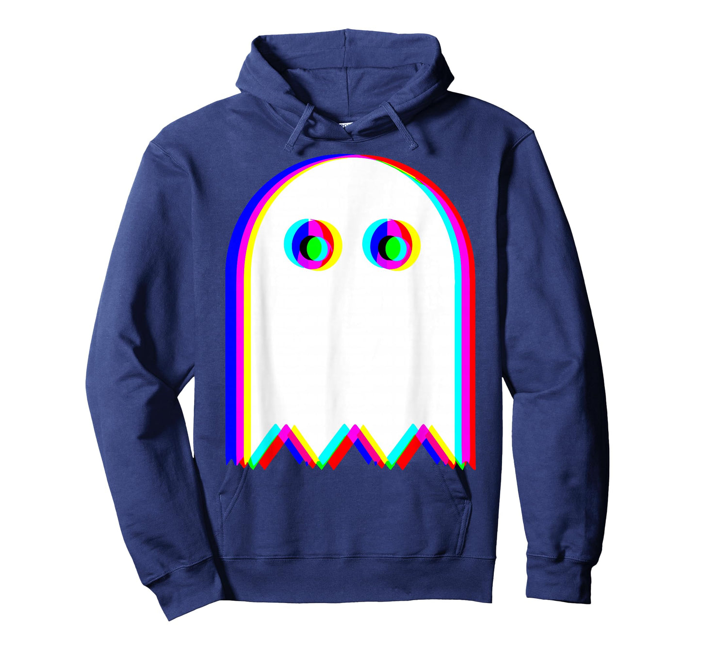 Trippy Ghost Vibrant Glitch Effects Vaporwave EDM Lover T-Shirt