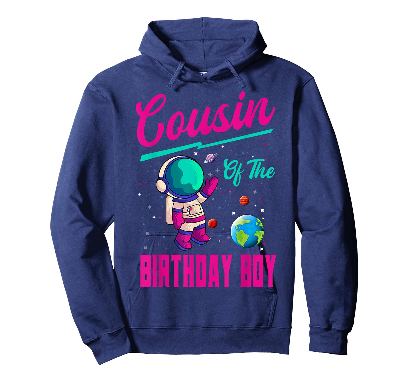 Cousin Of The Birthday Boy Space Party Planet Astronaut Bday T-Shirt