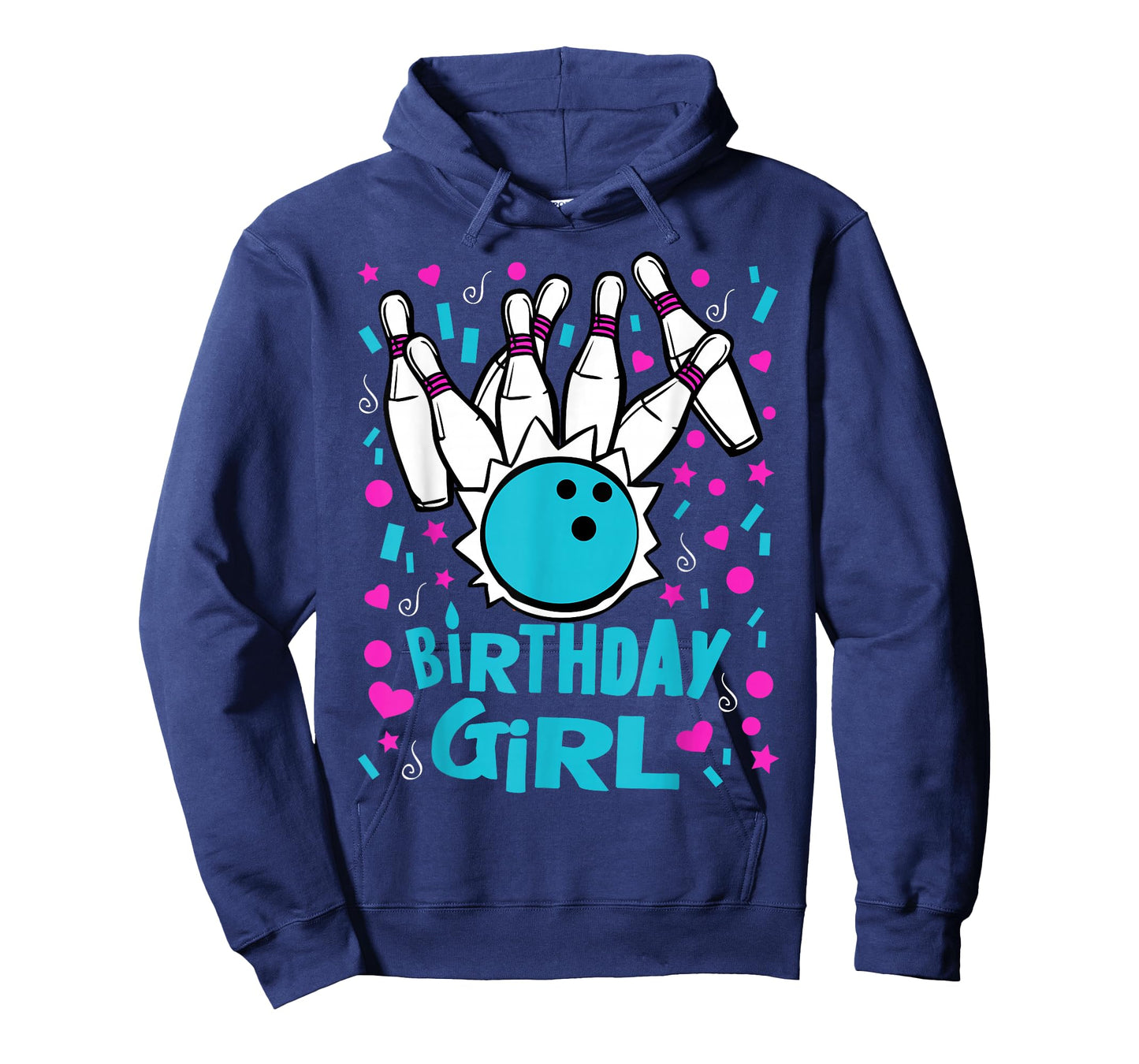 Cute Bowling Party Birthday Girl Kids Pins Bowler Gift T-Shirt