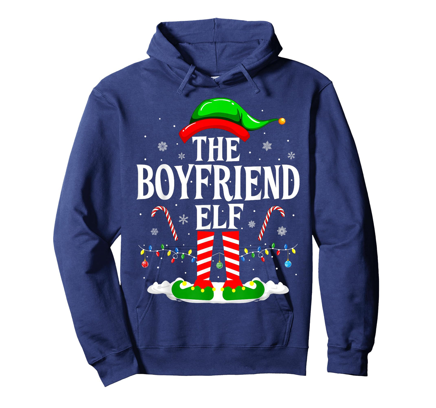 The Boyfriend Elf Funny Xmas Elf Matching Family Christmas T-Shirt