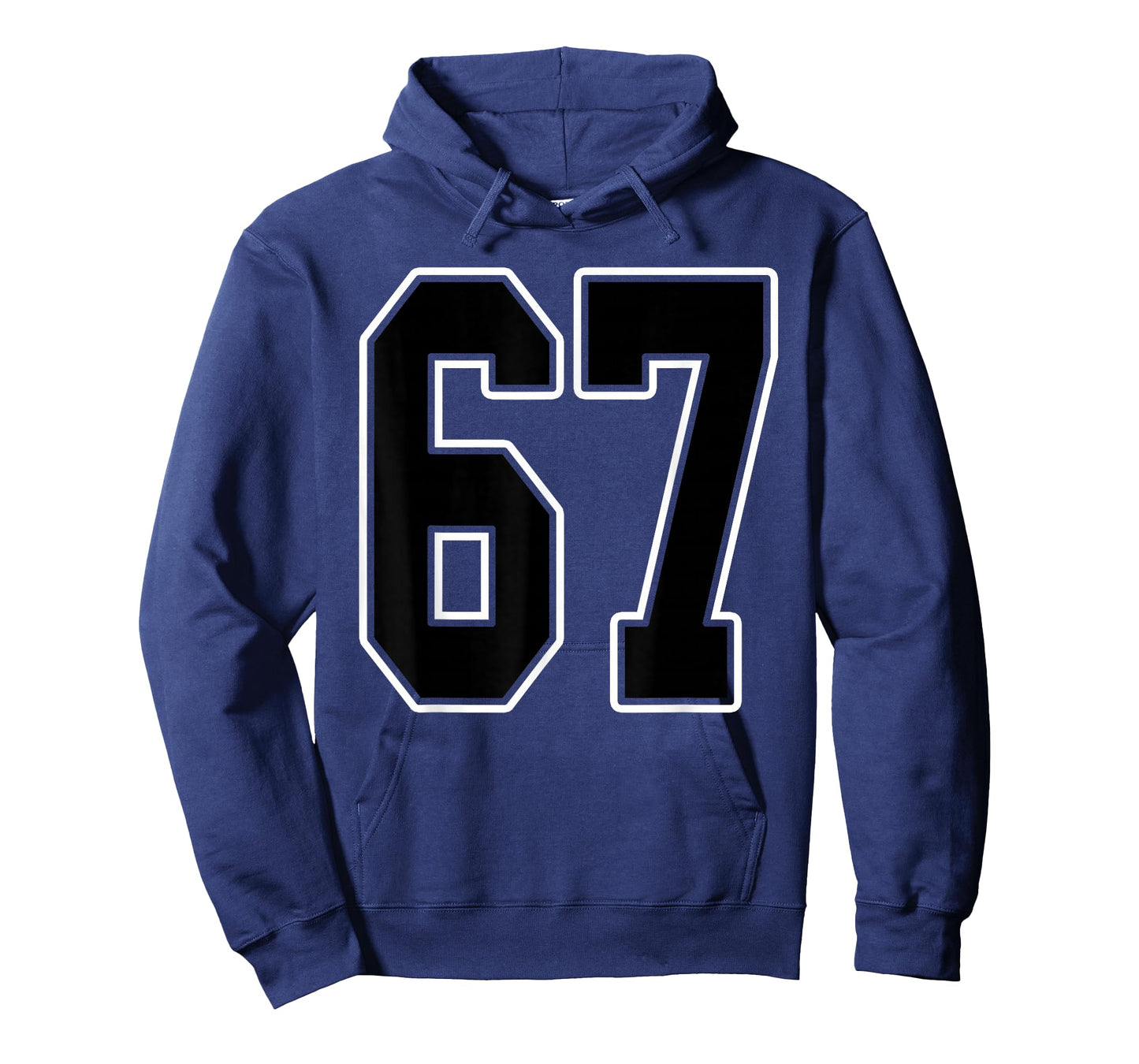 Black and White Number 67 Jersey Player Uniform #67 Fan T-Shirt