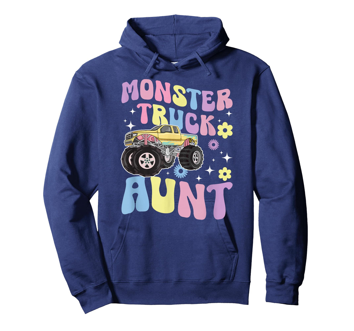 Monster Truck Aunt Groovy Monster Truck Auntie T-Shirt