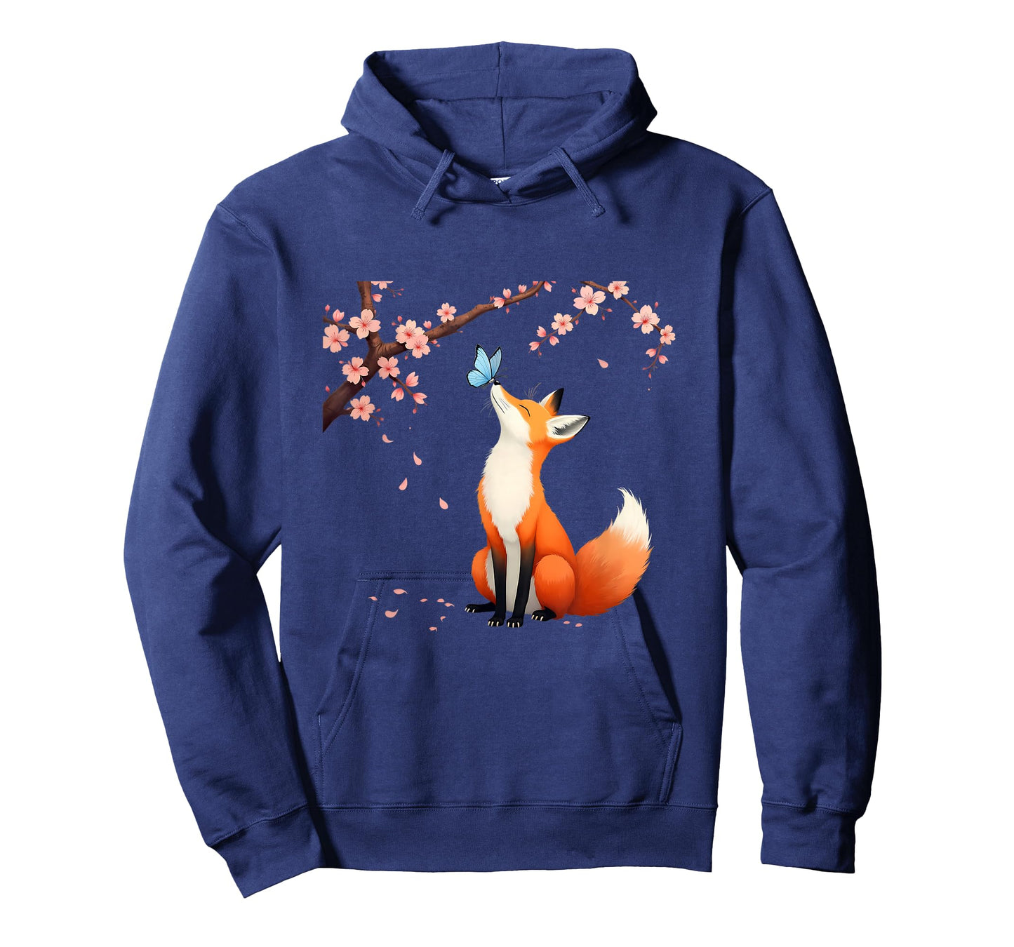 Fox Japanese Cherry Blossom Sakura Tree Kawaii Girls Women T-Shirt
