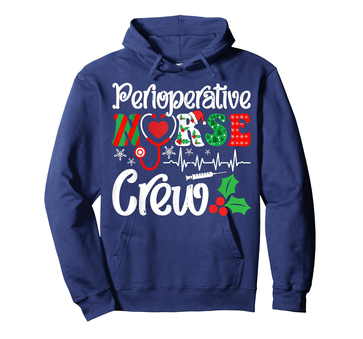 Holiday Perioperative Nurse Crew Christmas Squad Nursing T-Shirt