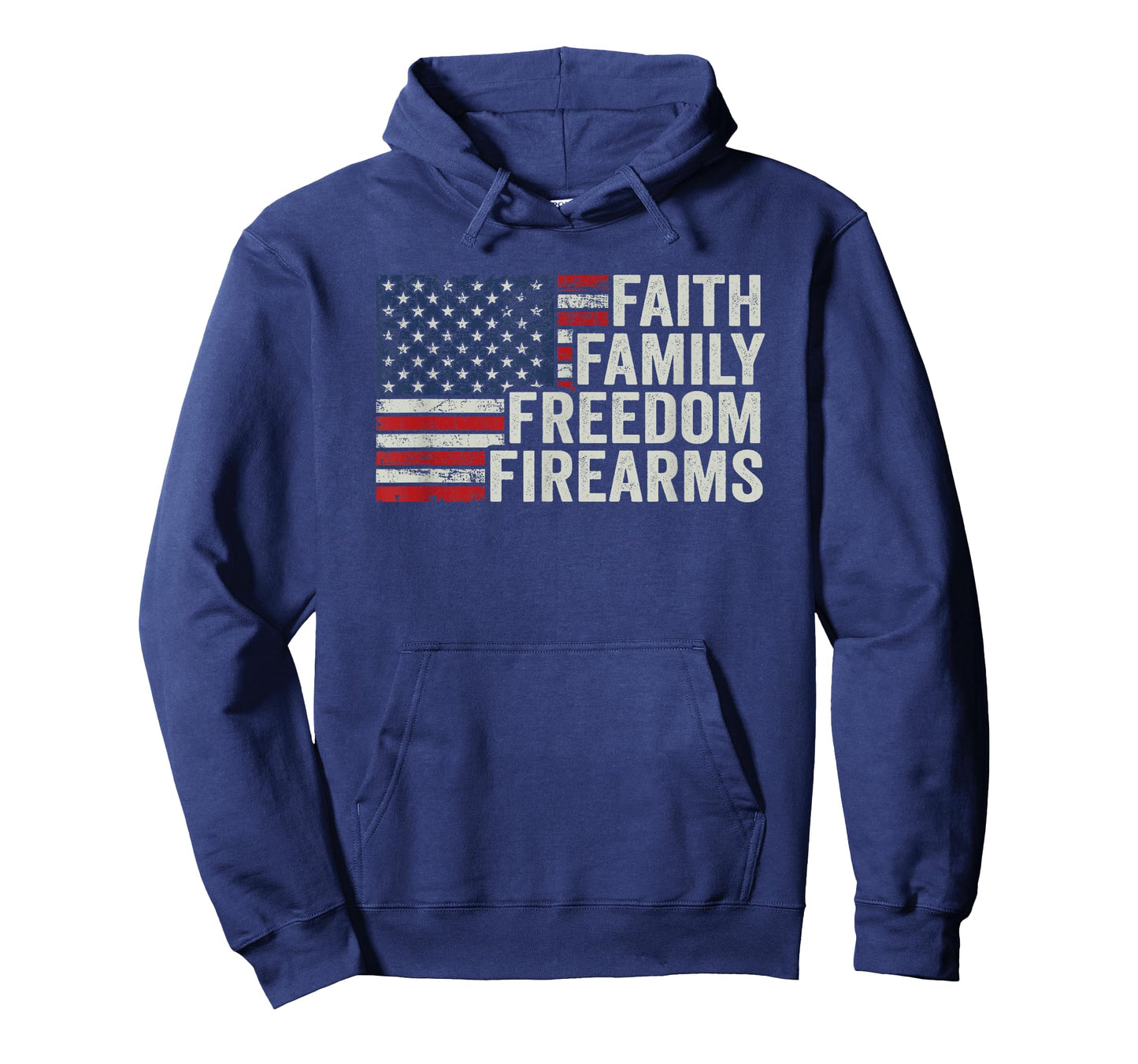 Faith Family Freedom Firearms - Vintage USA Pro God Guns T-Shirt