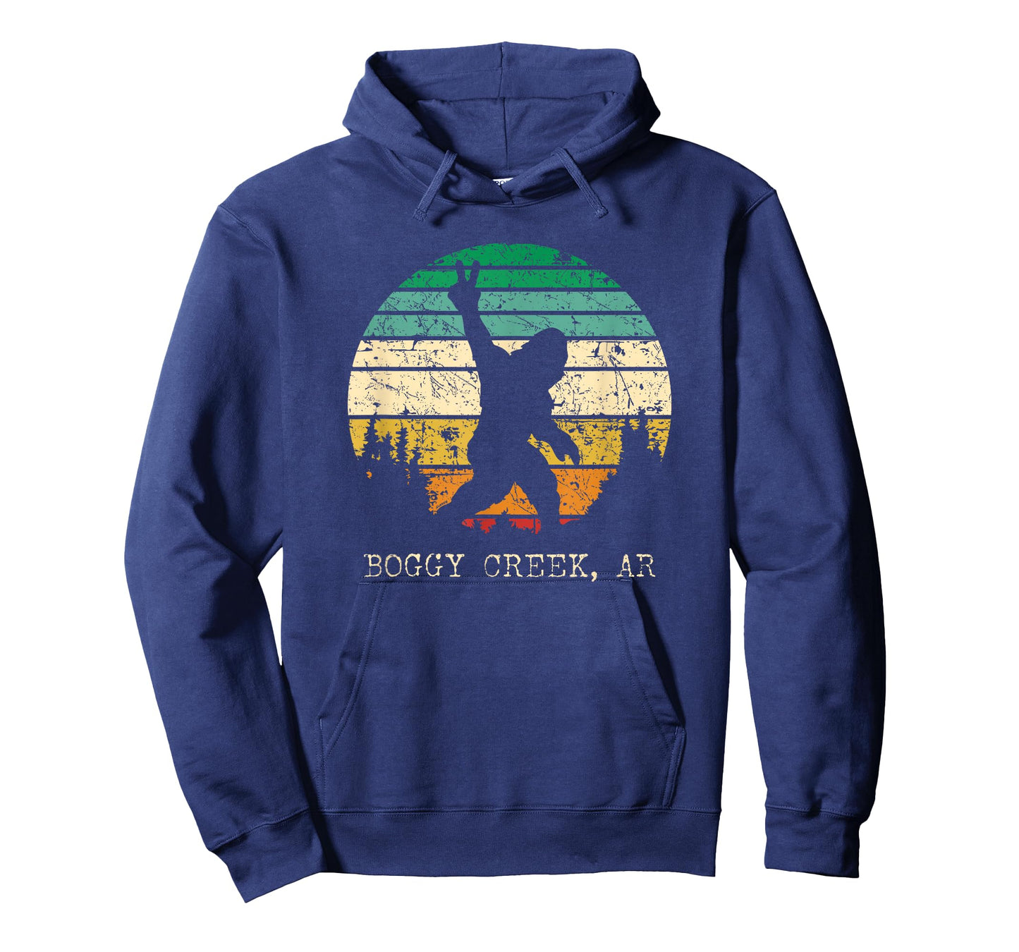 Boggy Creek AR USA Sasquatch Peace Sign Bigfoot Design T-Shirt