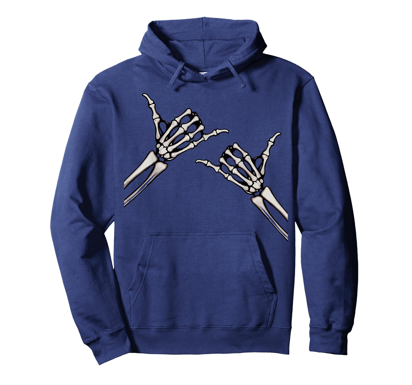Skeleton Hands Shaka Sign Retro Halloween Costume Men Women T-Shirt