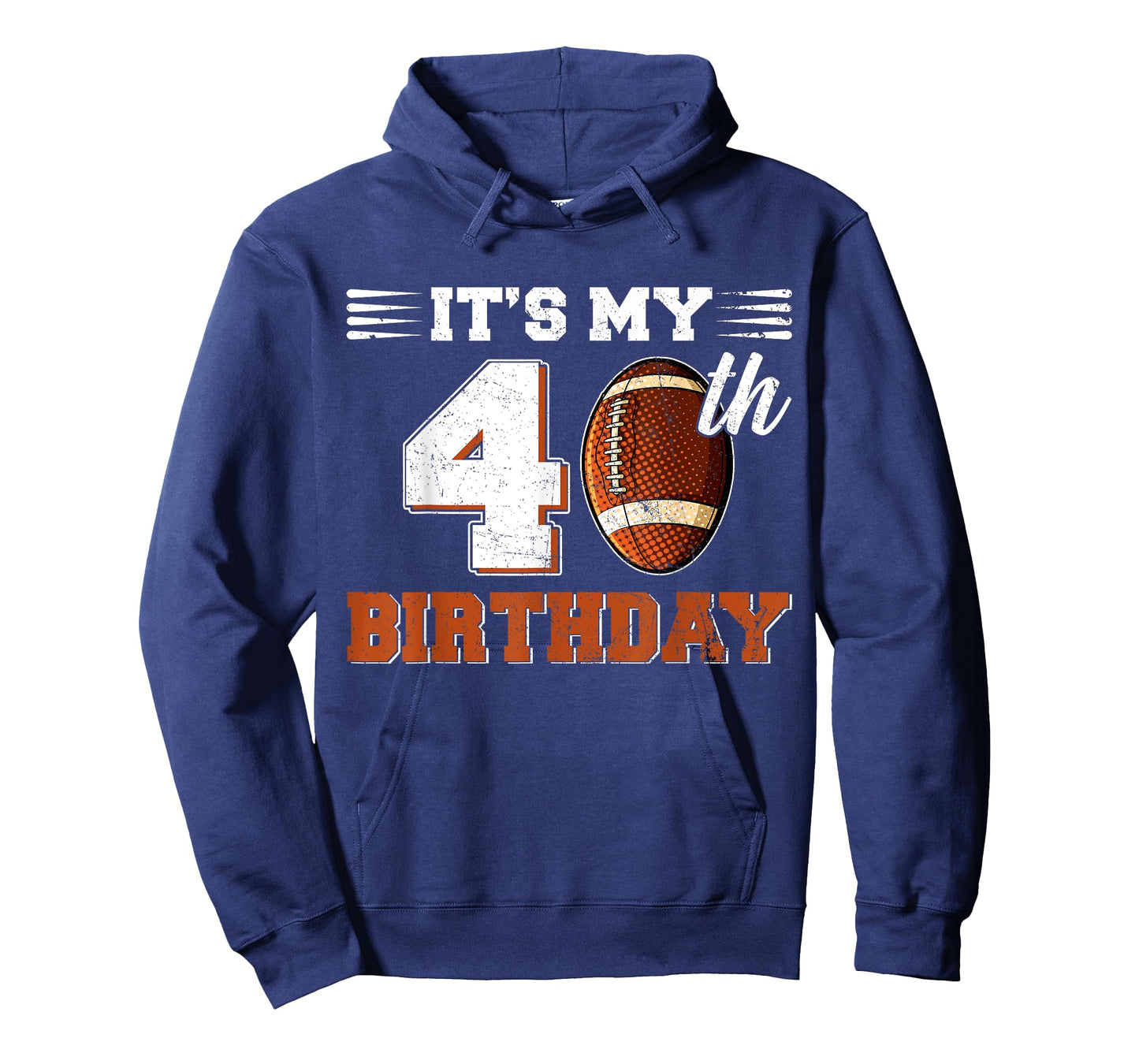 Funny It's My 40th Birthday Football Lover 40 Years Old Bday T-Shirt