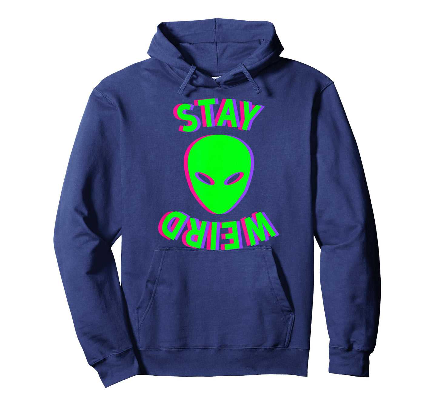 Awesome Stay Weird Alien Face Glitch UFO Extraterrestrial T-Shirt