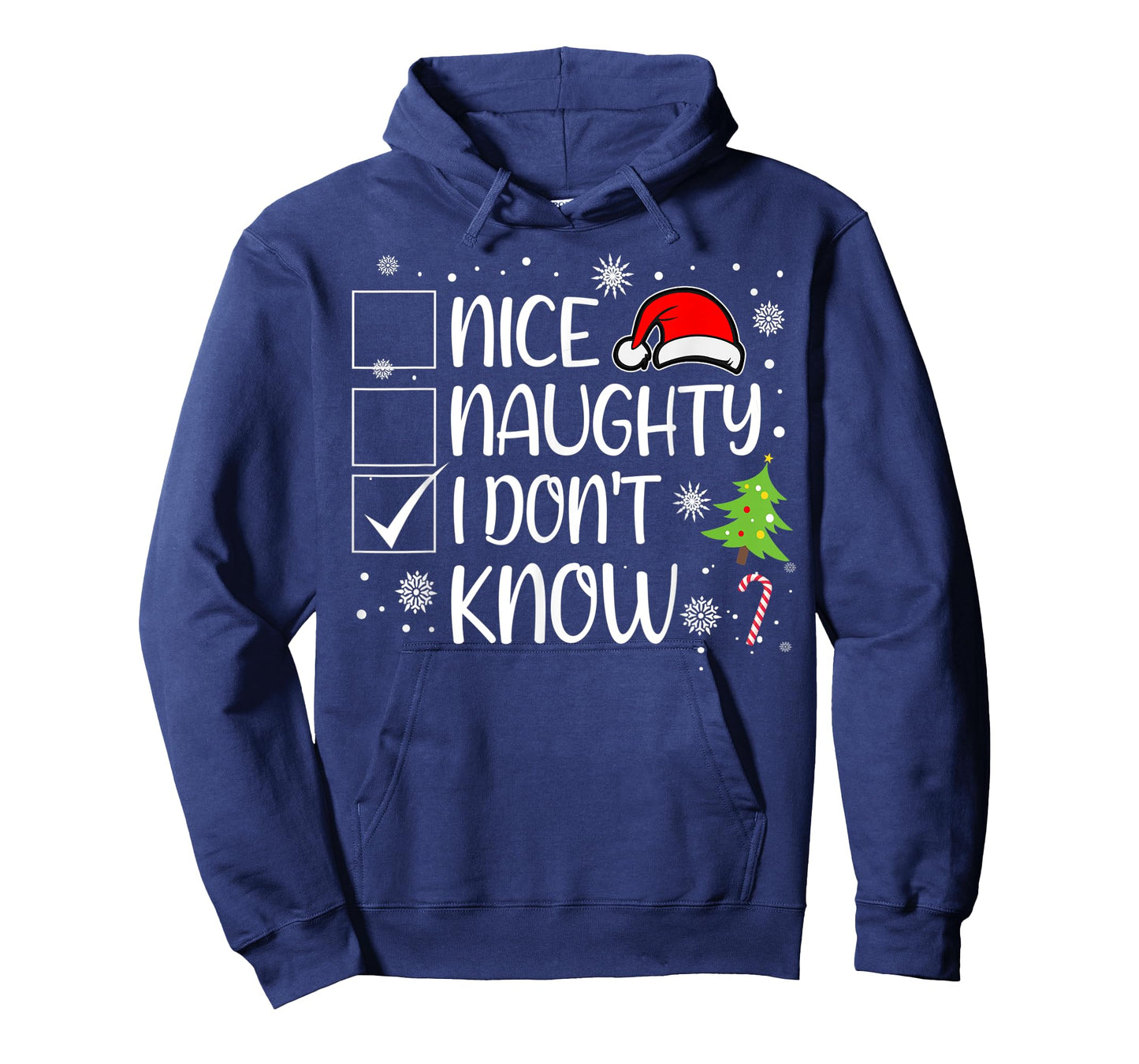 Nice Naughty I Don't Know Christmas Naughty Family Group T-Shirt
