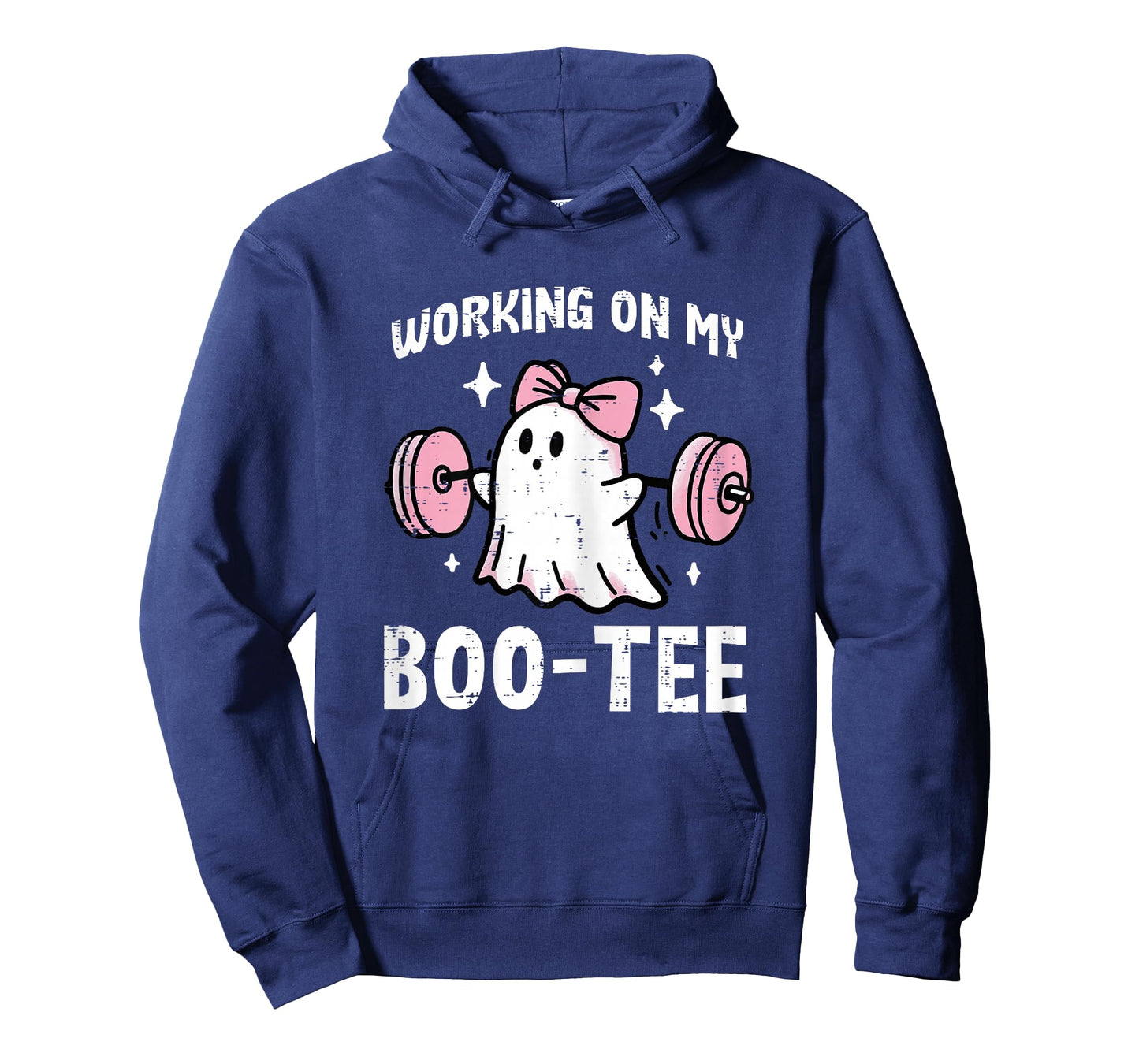 Halloween Ghost Working On My Boo Tee Workout Costume Women T-Shirt