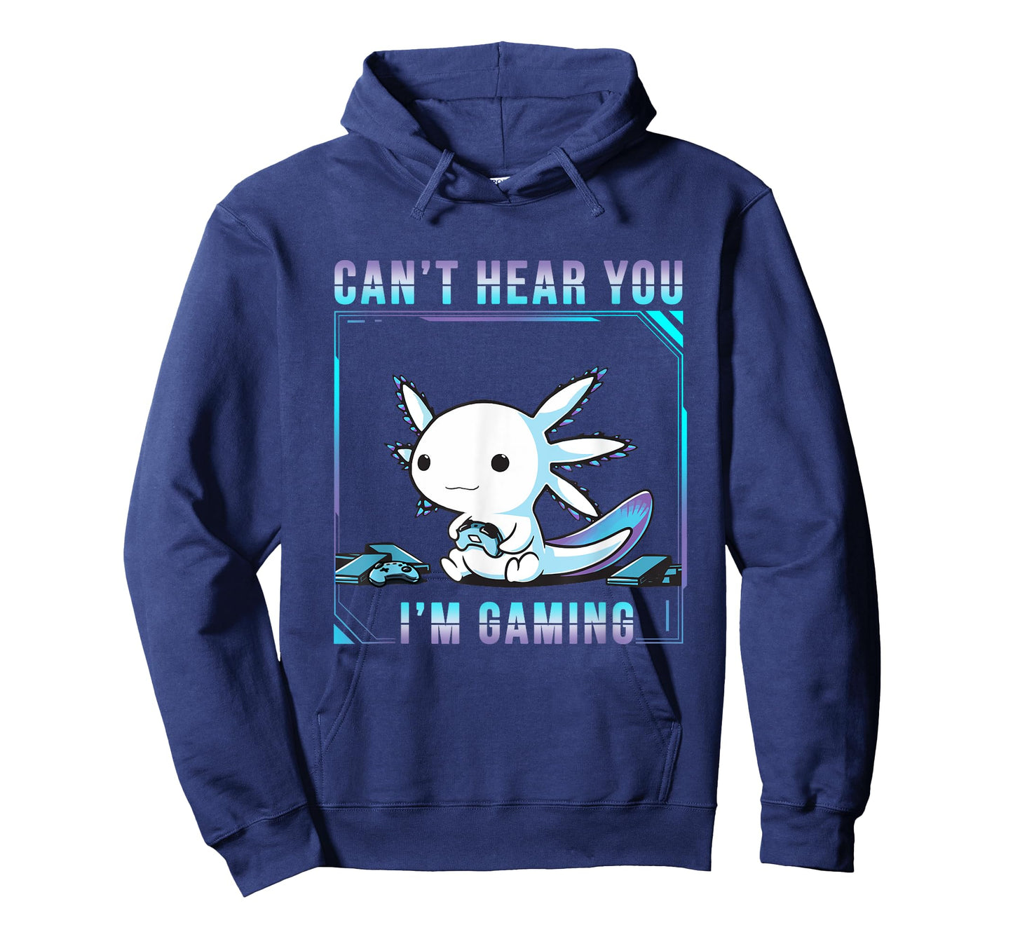 Can't Hear You Axolotl I'm Gaming Adorable Amphibian Novelty T-Shirt