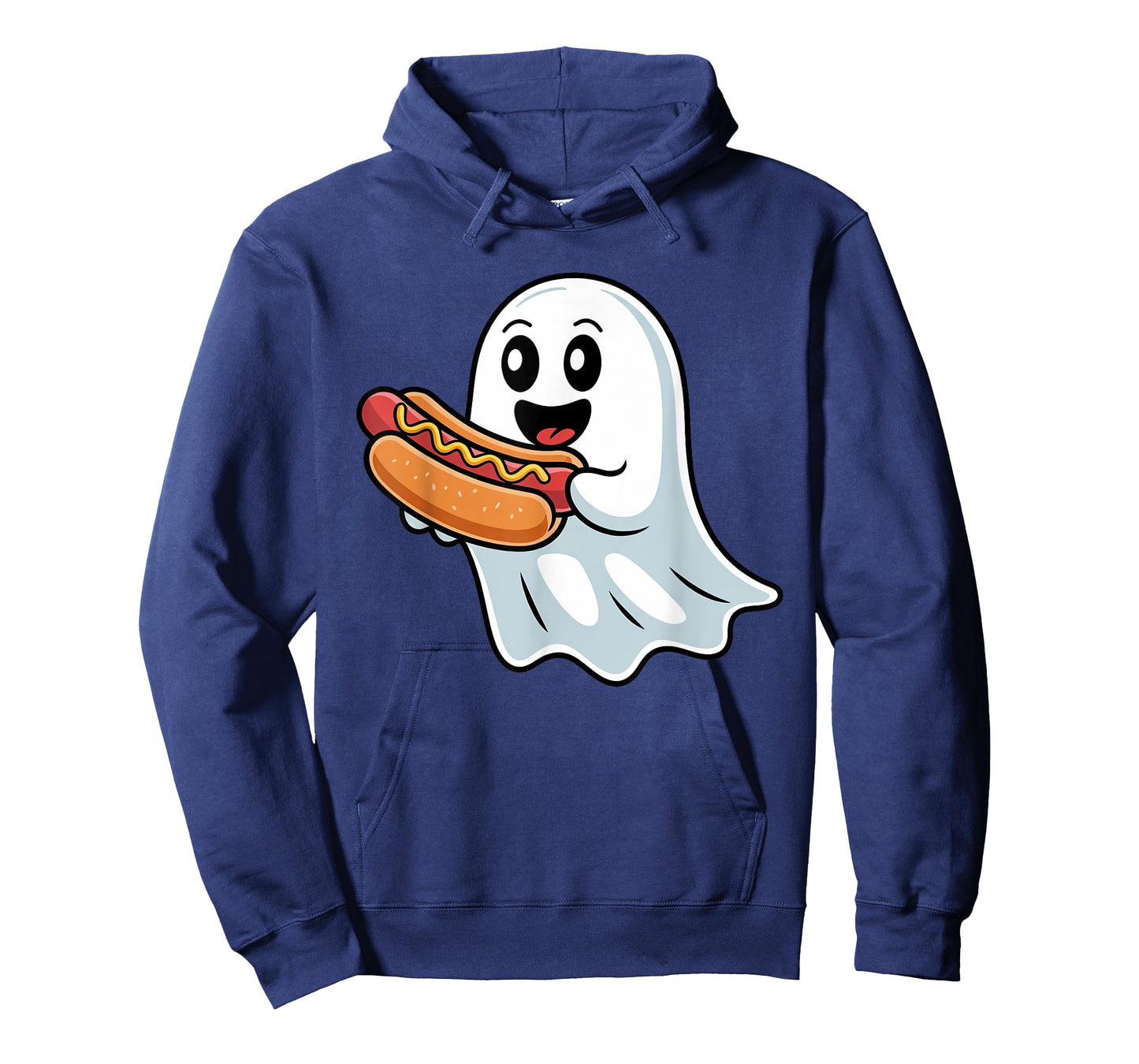 Boo Ghost Eating Hot Dog Halloween Spooky Costume Toddler T-Shirt
