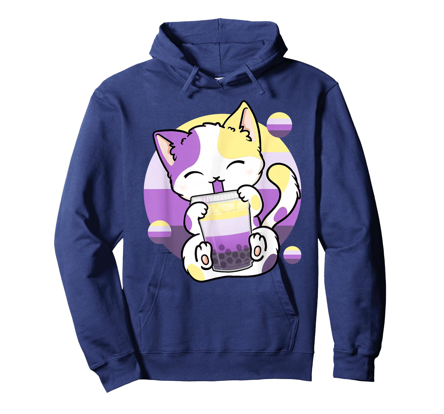 Cat Boba Tea Bubble Tea Anime Kawaii Neko Non-Binary Kitten T-Shirt