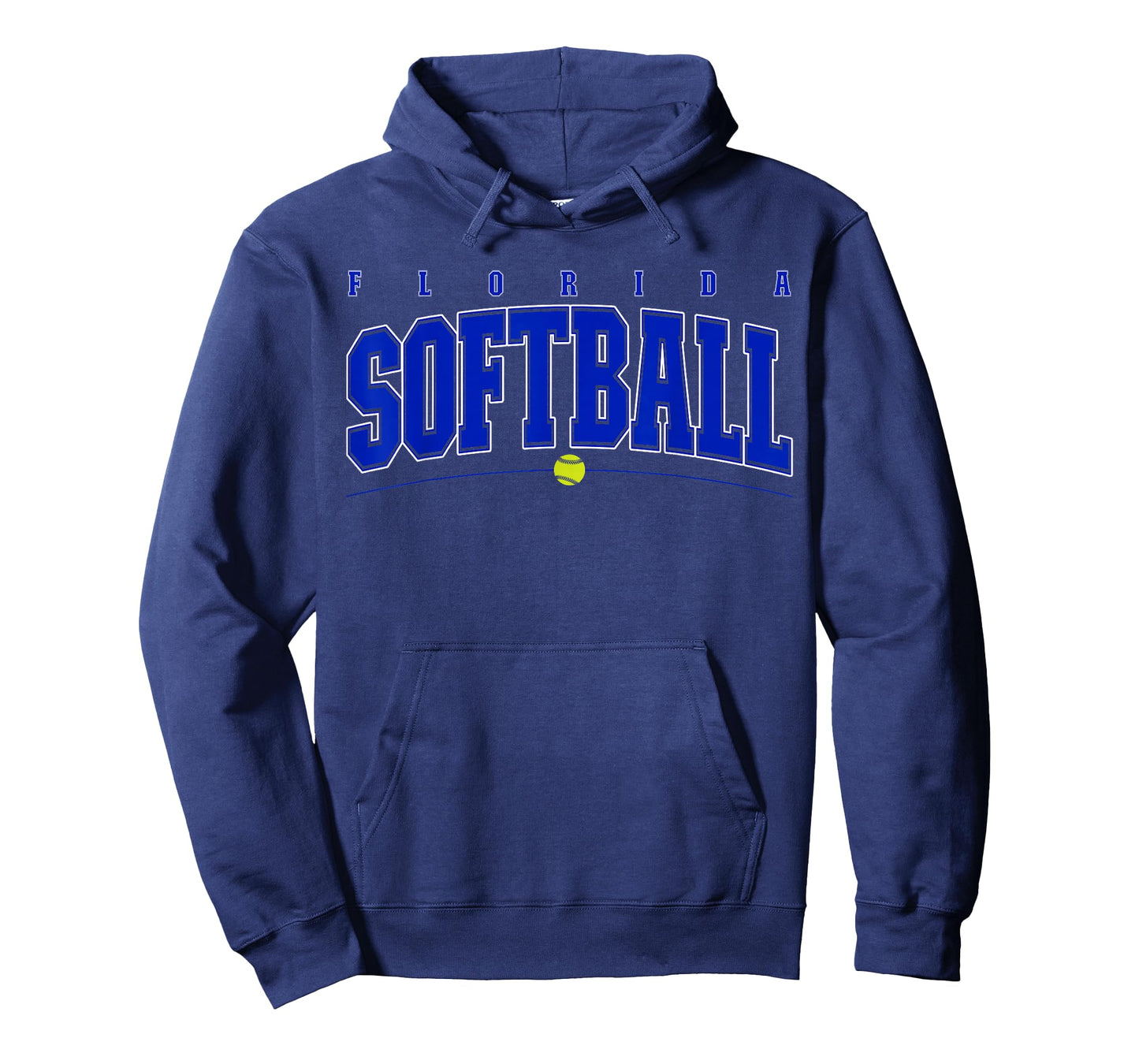 Florida Softball Vintage Mens Kids Team Retro Softball Fan T-Shirt