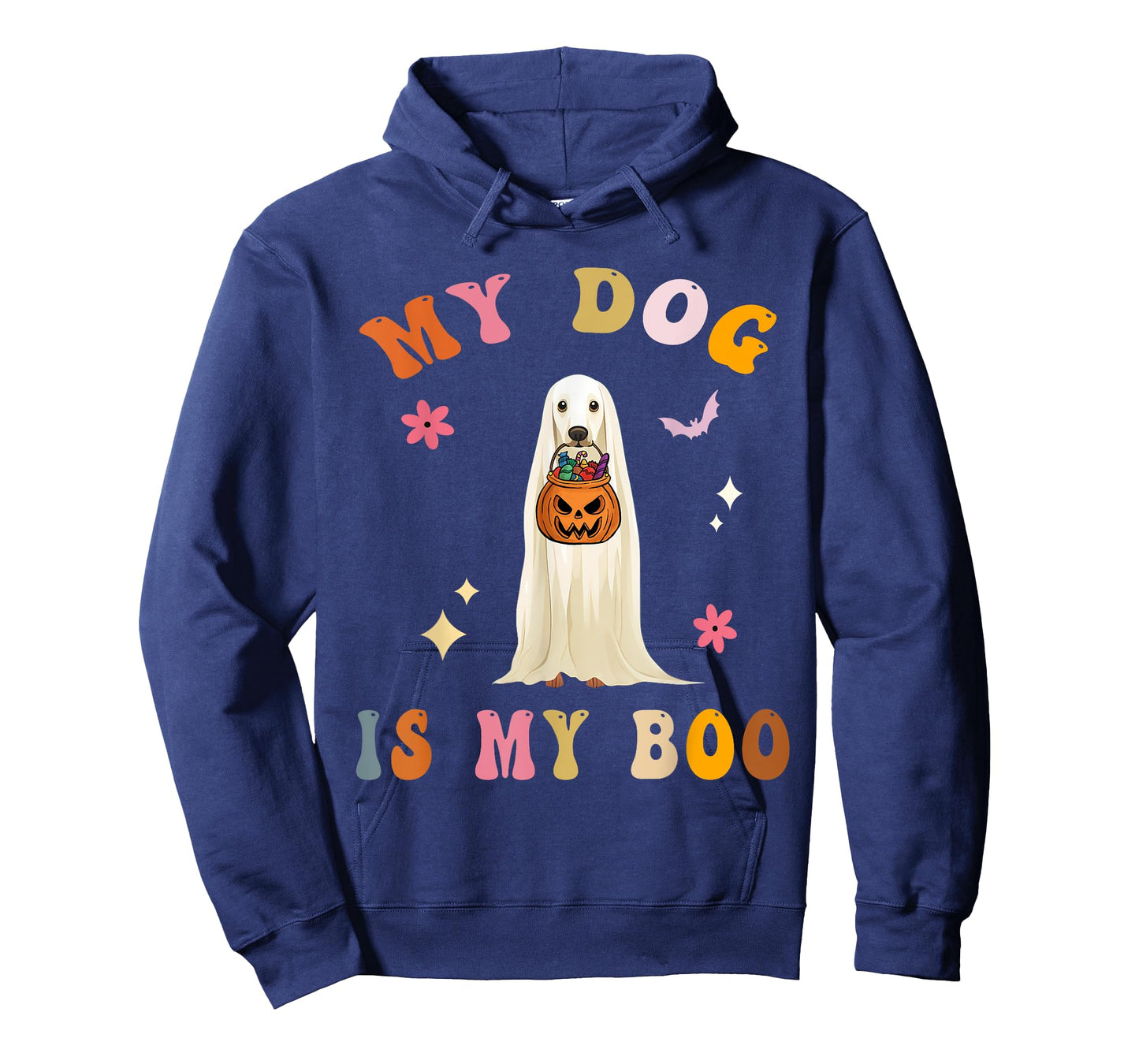 My Dog Is My Boo: Cute Groovy Spooky Halloween Dog Lovers T-Shirt