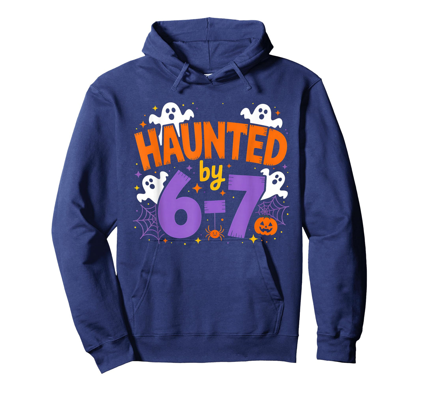 Haunted by 6-7 Halloween Ghosts and Spiders Design T-Shirt