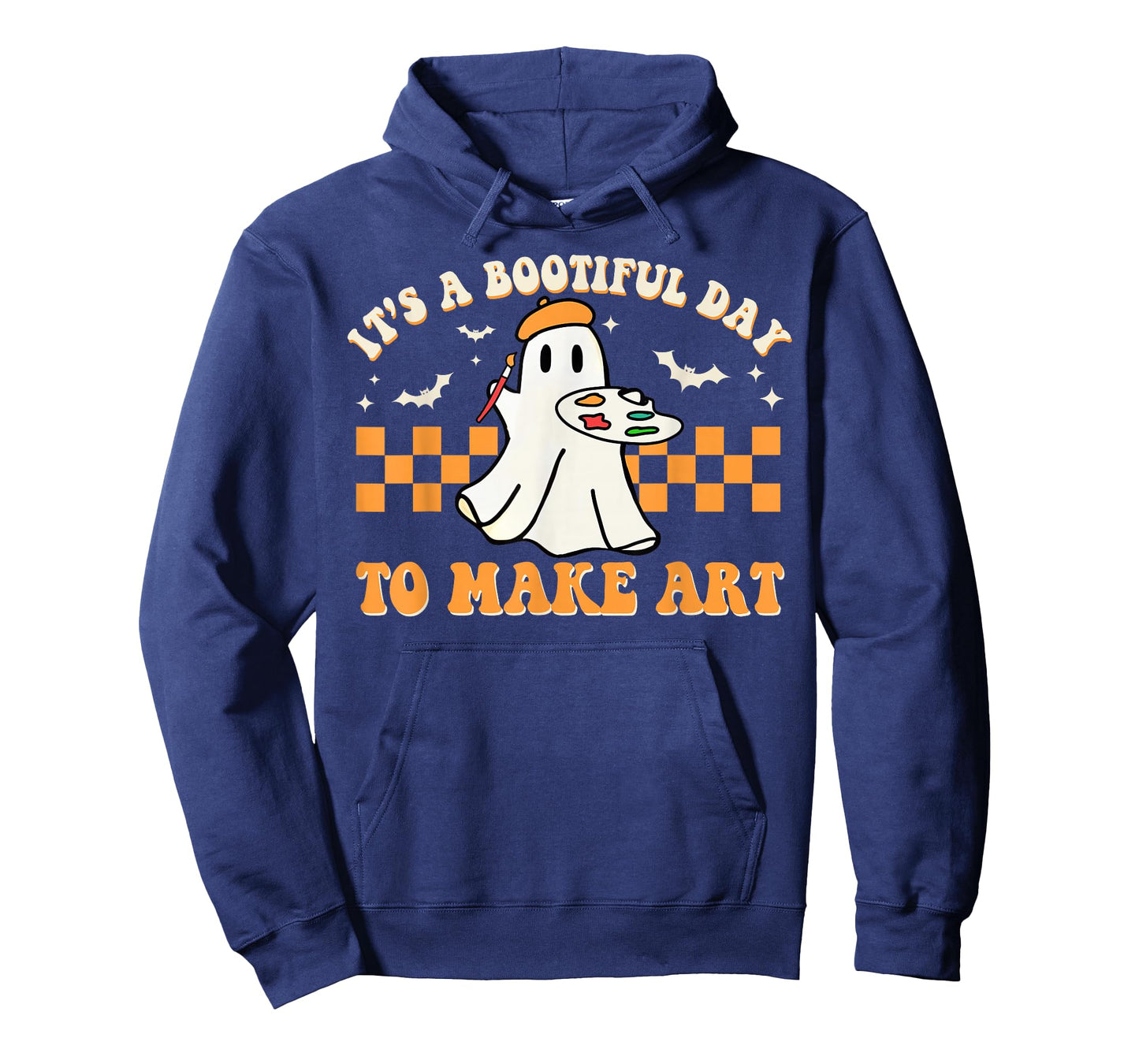 It's A Bootiful Day To Make Art Halloween Art Teacher Groovy T-Shirt