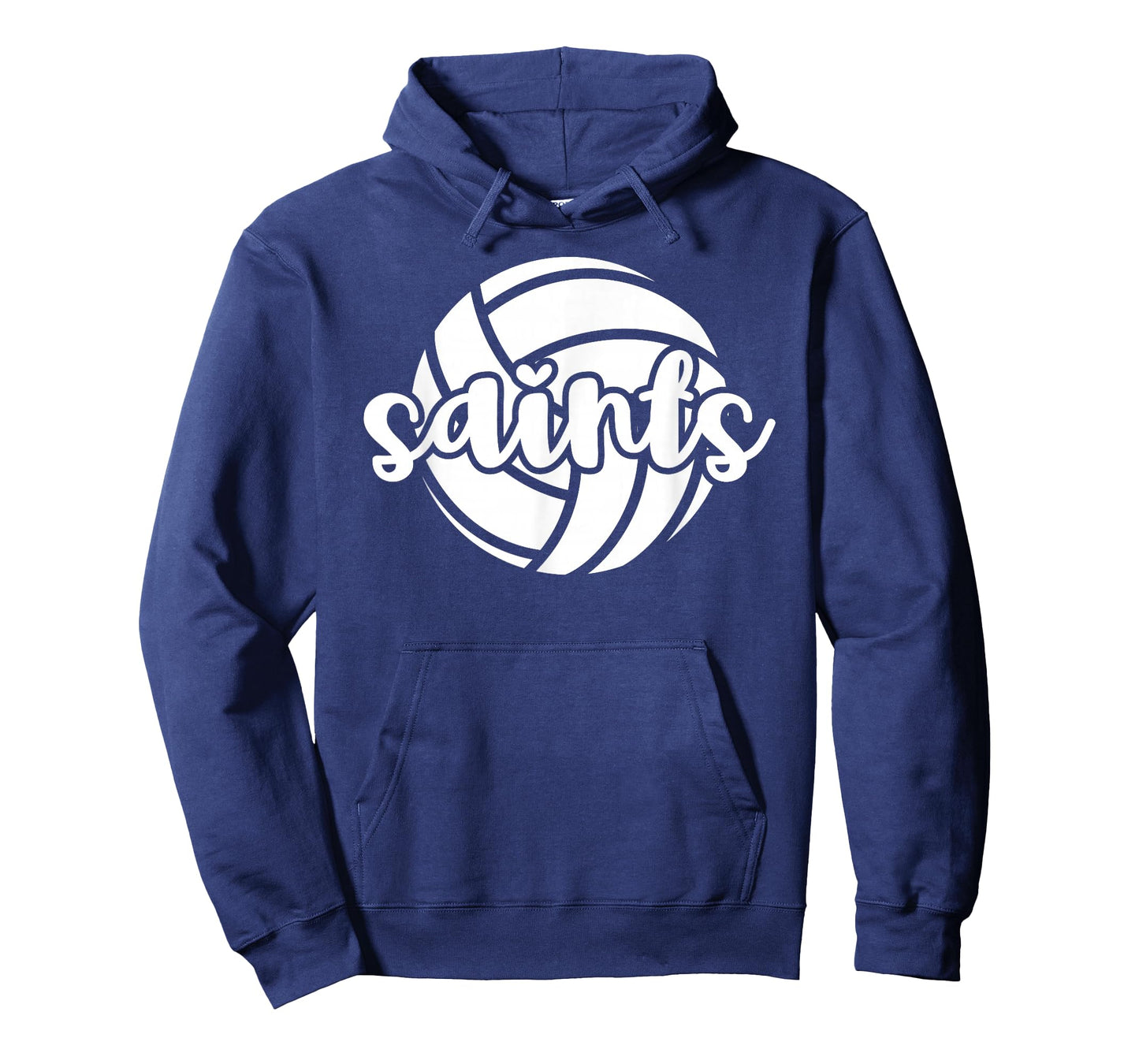 Saints Volleyball Team Mascot School Spirit Game Night T-Shirt