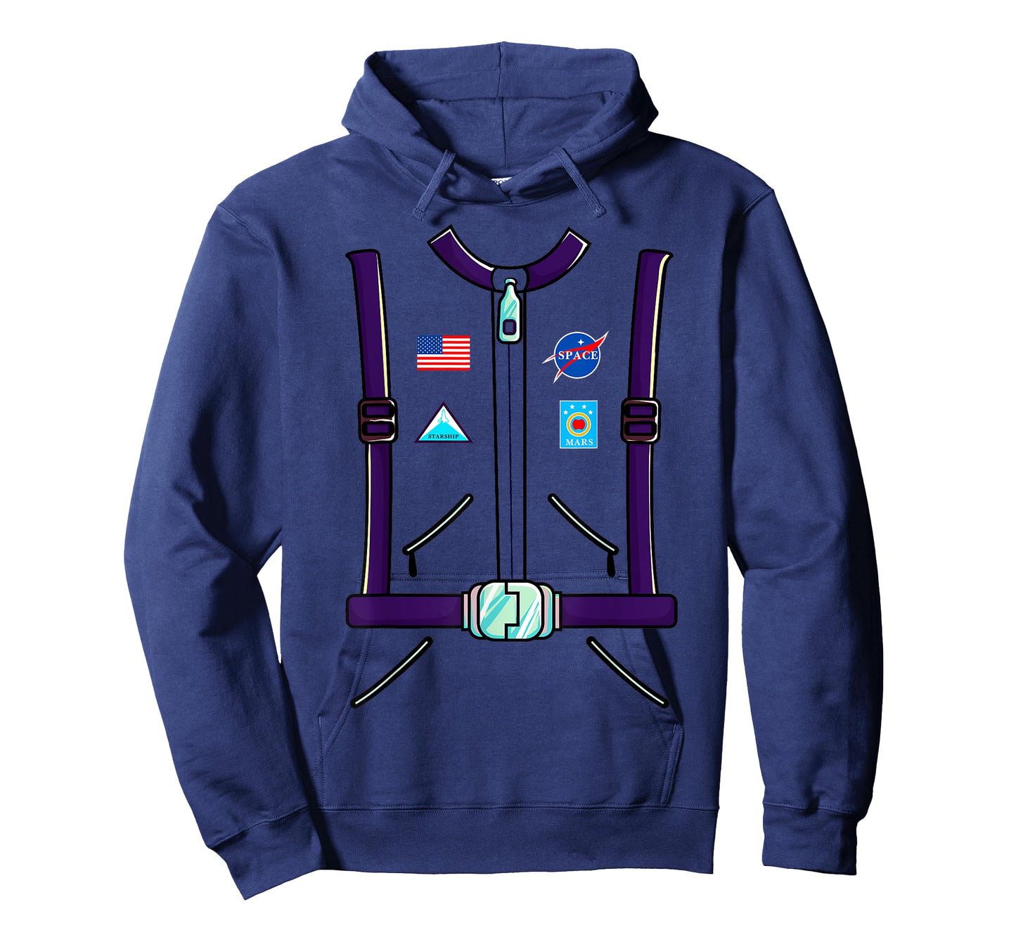Astronaut Costume Space Suit Adult Men Women Kids Boys T-Shirt