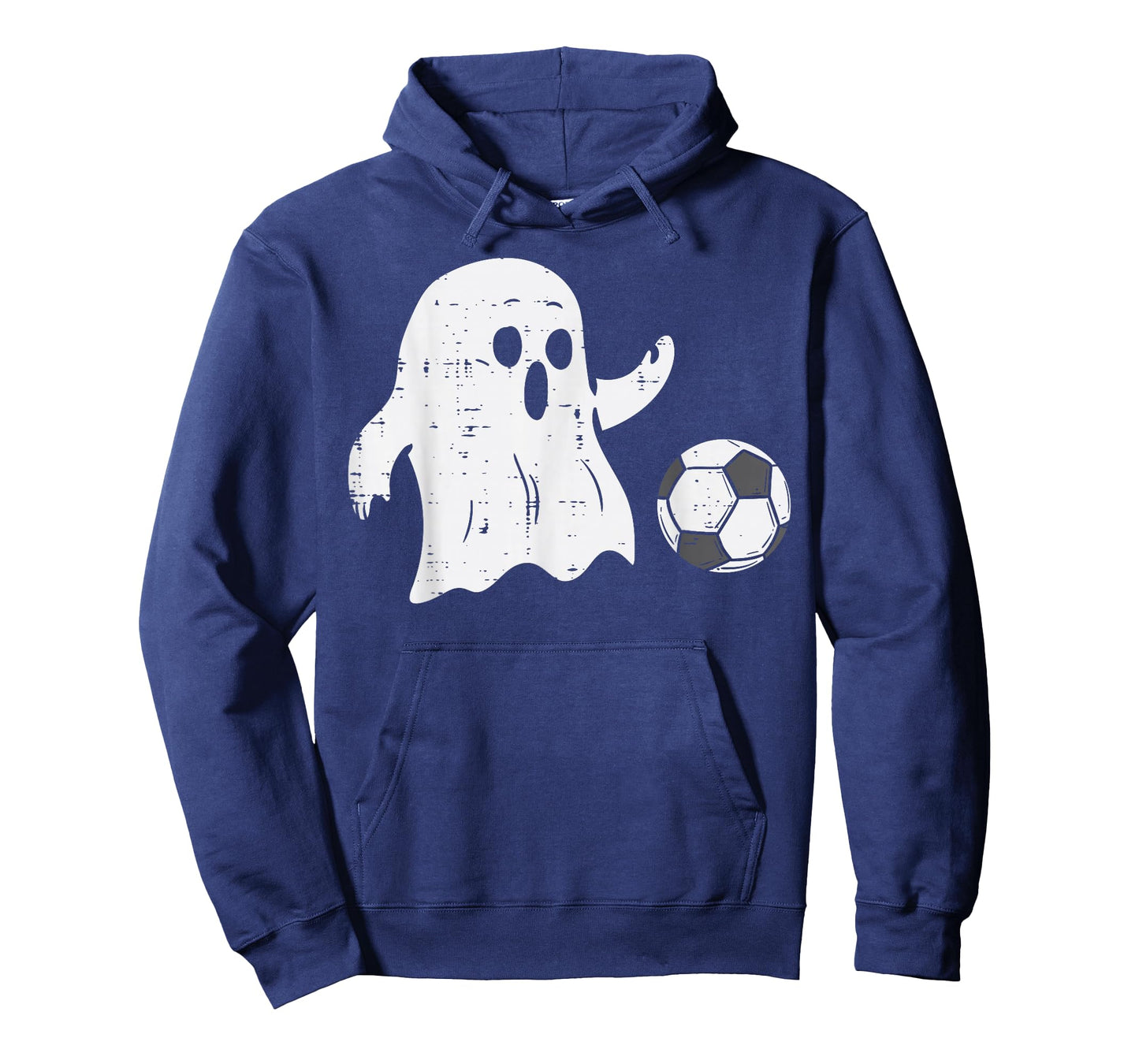 Ghost Playing Soccer Funny Football Halloween Costume Sports T-Shirt