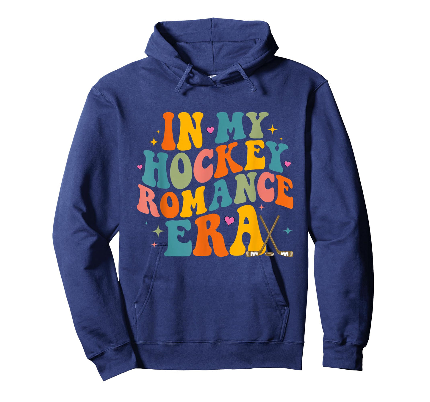 In My Hockey Romance Era Retro Groovy Game Day Funny Sports T-Shirt