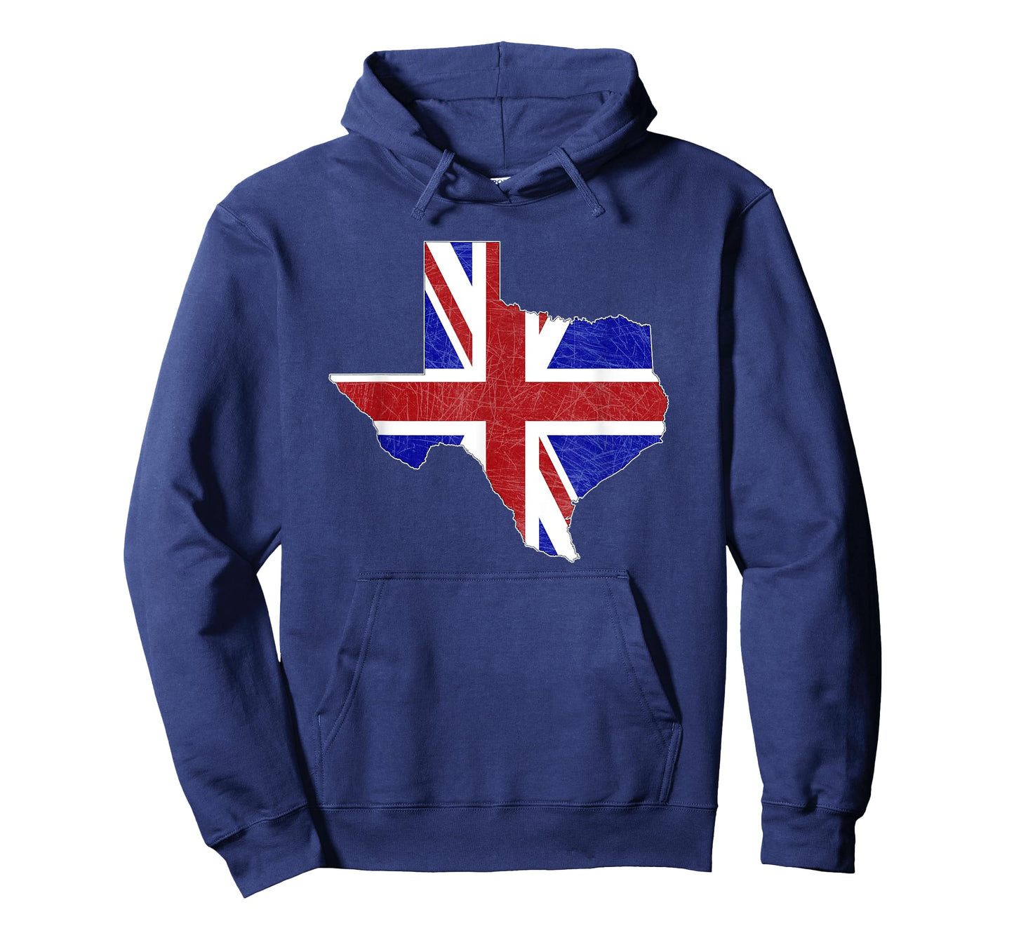 British Texas - UK Union Jack Flag Texas State Shape Design T-Shirt