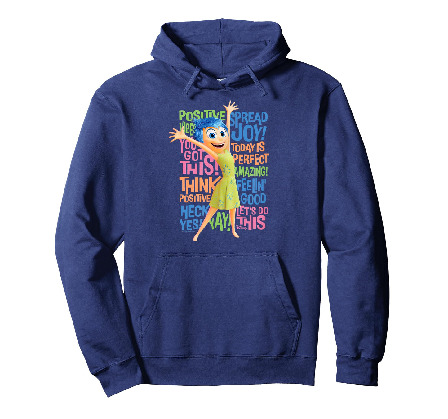 Inside Out 2 - Joy Character Positive Words T-Shirt