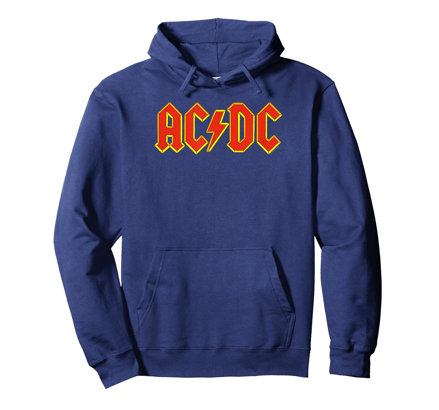 AC/DC Rock Music Band Yellow Outline Red Logo T-Shirt
