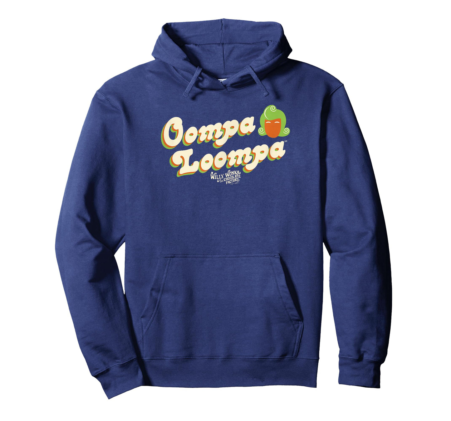 Willy Wonka And The Chocolate Factory Oompa Loompa Retro T-Shirt - Unisex, Black, Small, Short Sleeve, Crew Neck, Classic Fit, Solid Colors: 100% Cotton