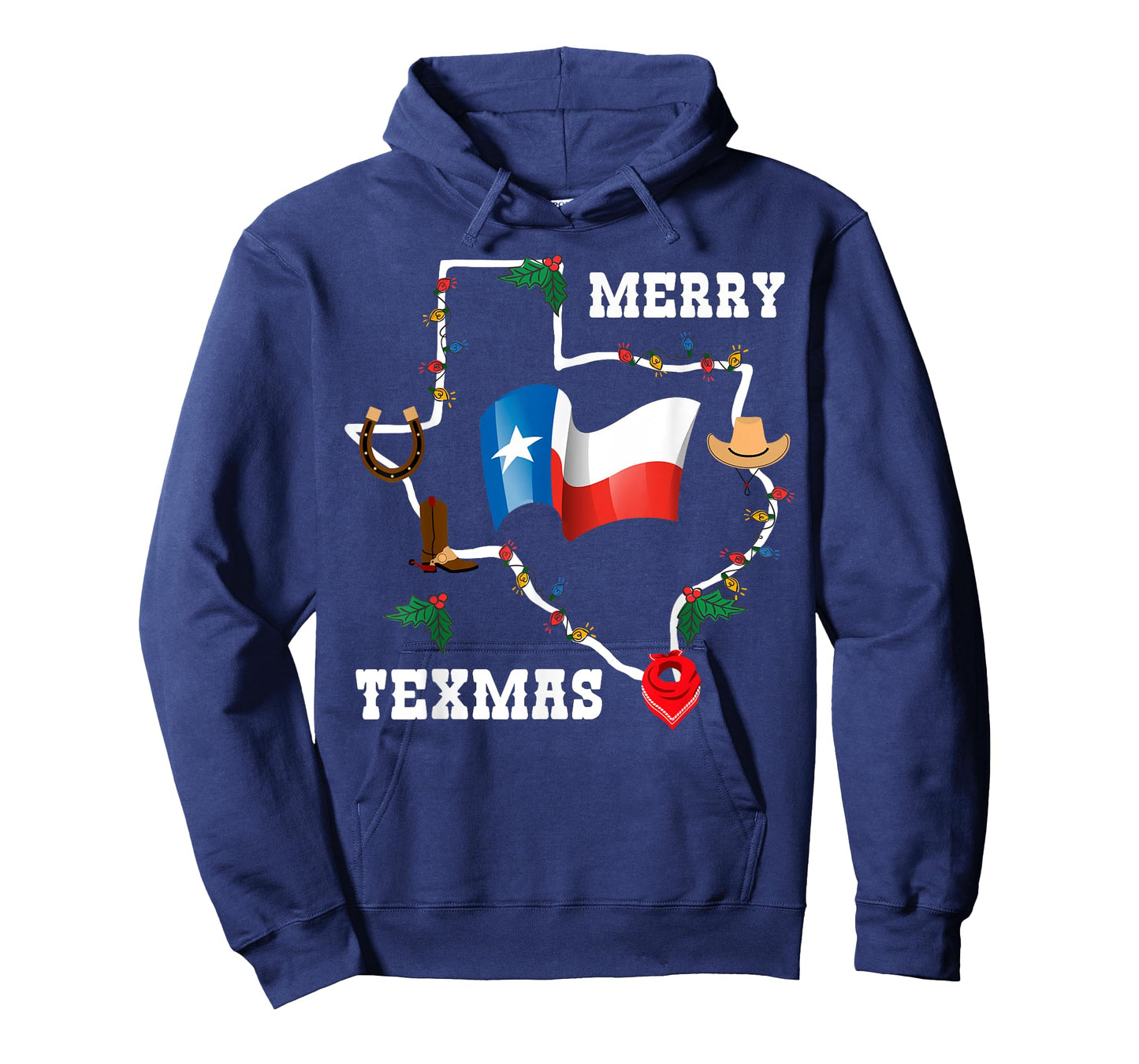 Merry Texmas Texas Flag Christmas Xmas Family Holidays Gift T-Shirt