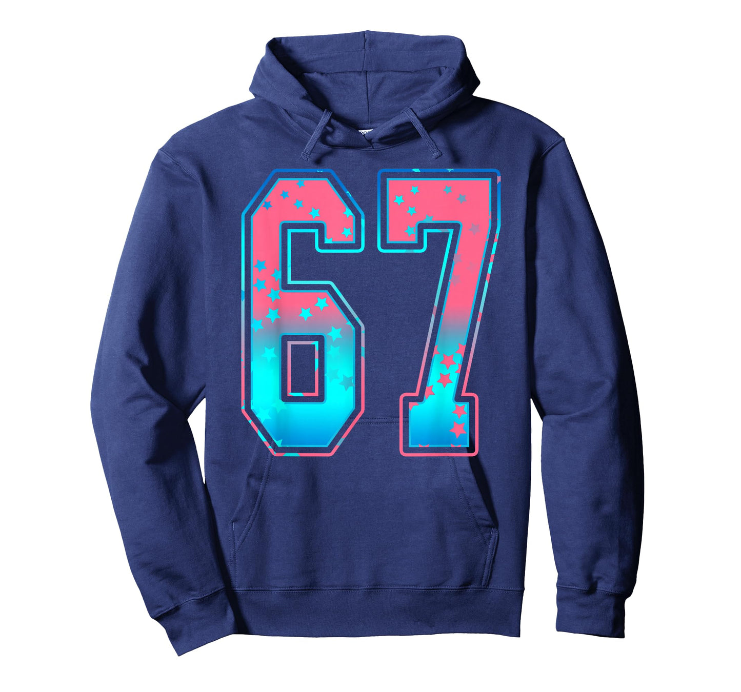 Pink and Cyan Blue Number 67 Jersey Player Uniform #67 Fan T-Shirt